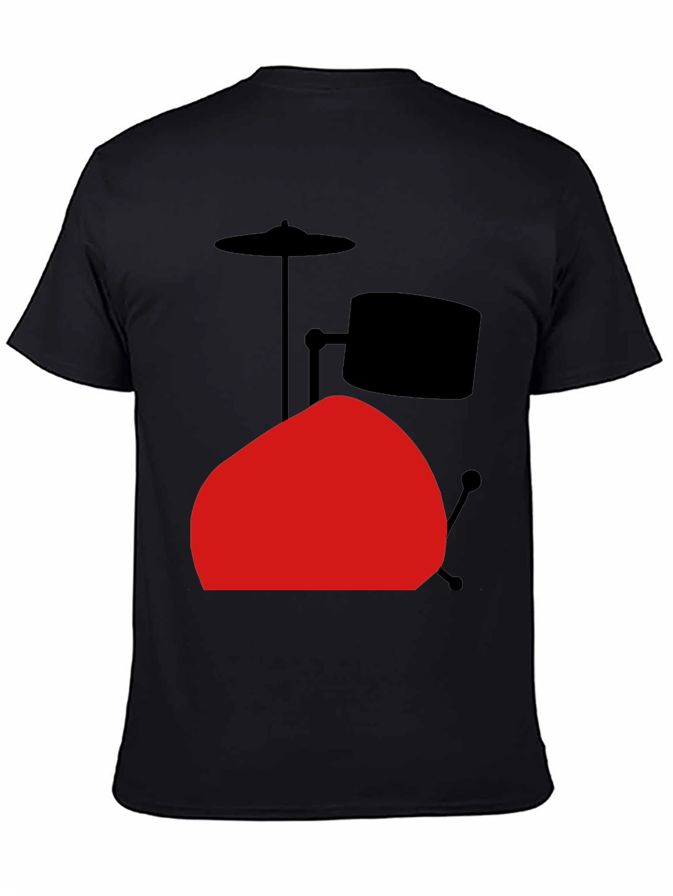 Drum Set Graphic Tee - Black