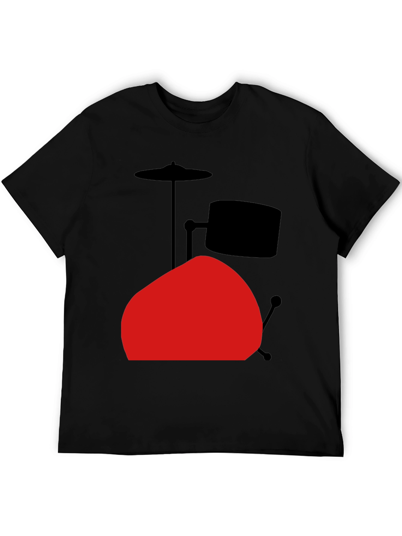 Drum Set Graphic Tee - Black