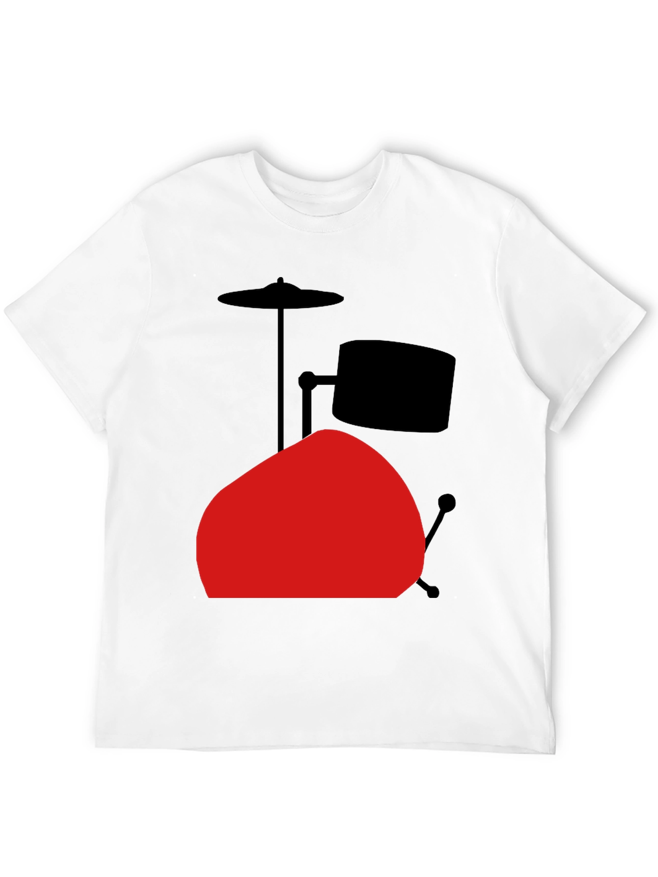 Drum Set Graphic Tee - Black