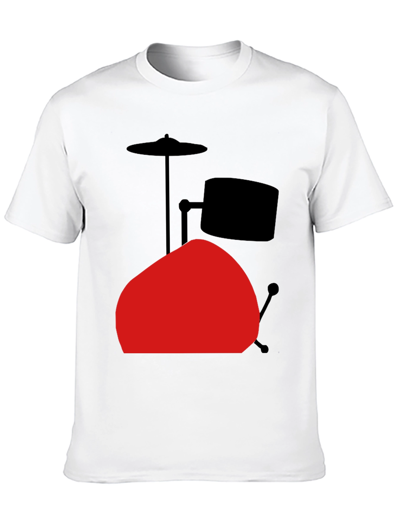 Drum Set Graphic Tee - Black