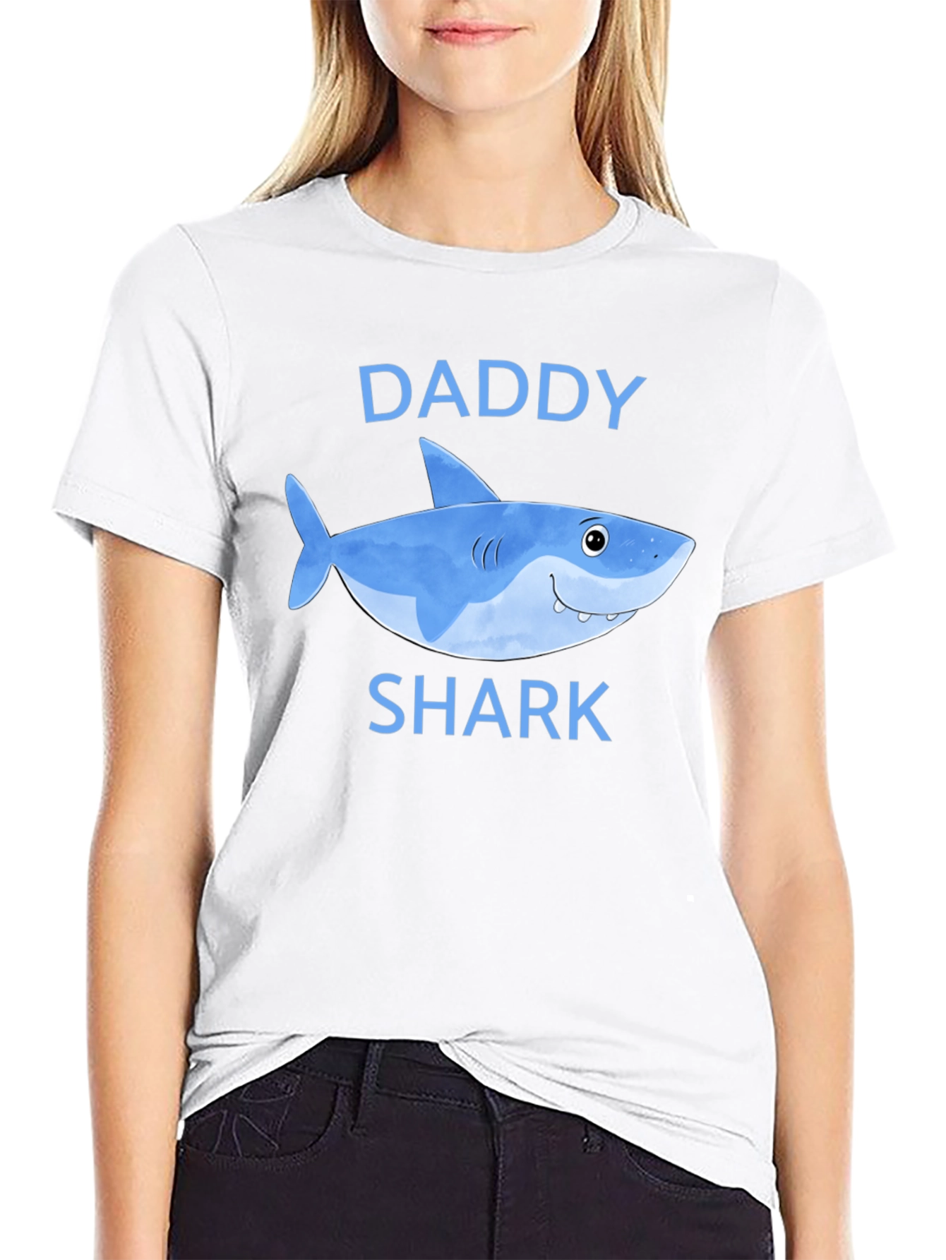 Daddy Shark T-Shirt - Cute Cartoon Graphic Tee