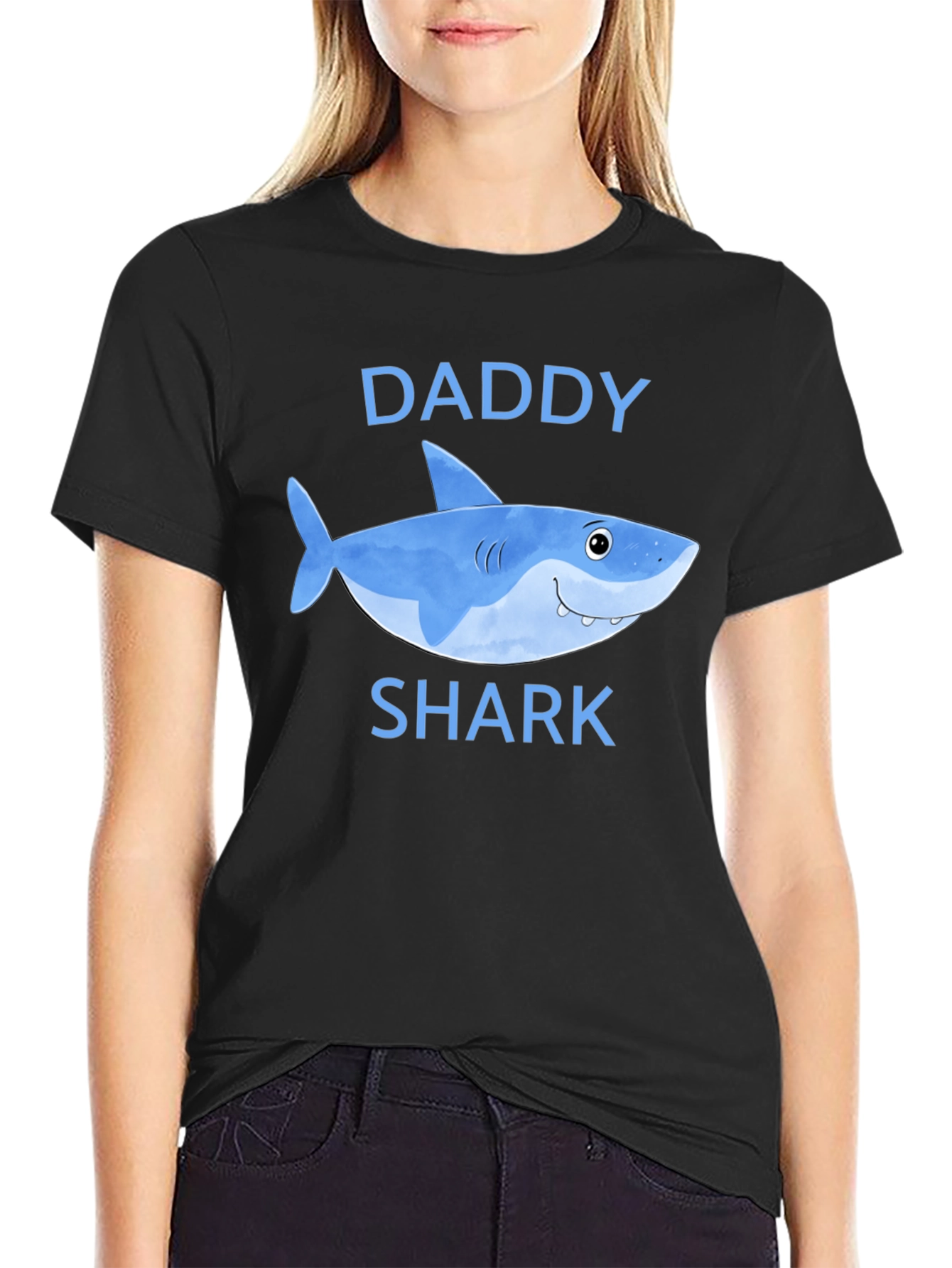 Daddy Shark T-Shirt - Cute Cartoon Graphic Tee