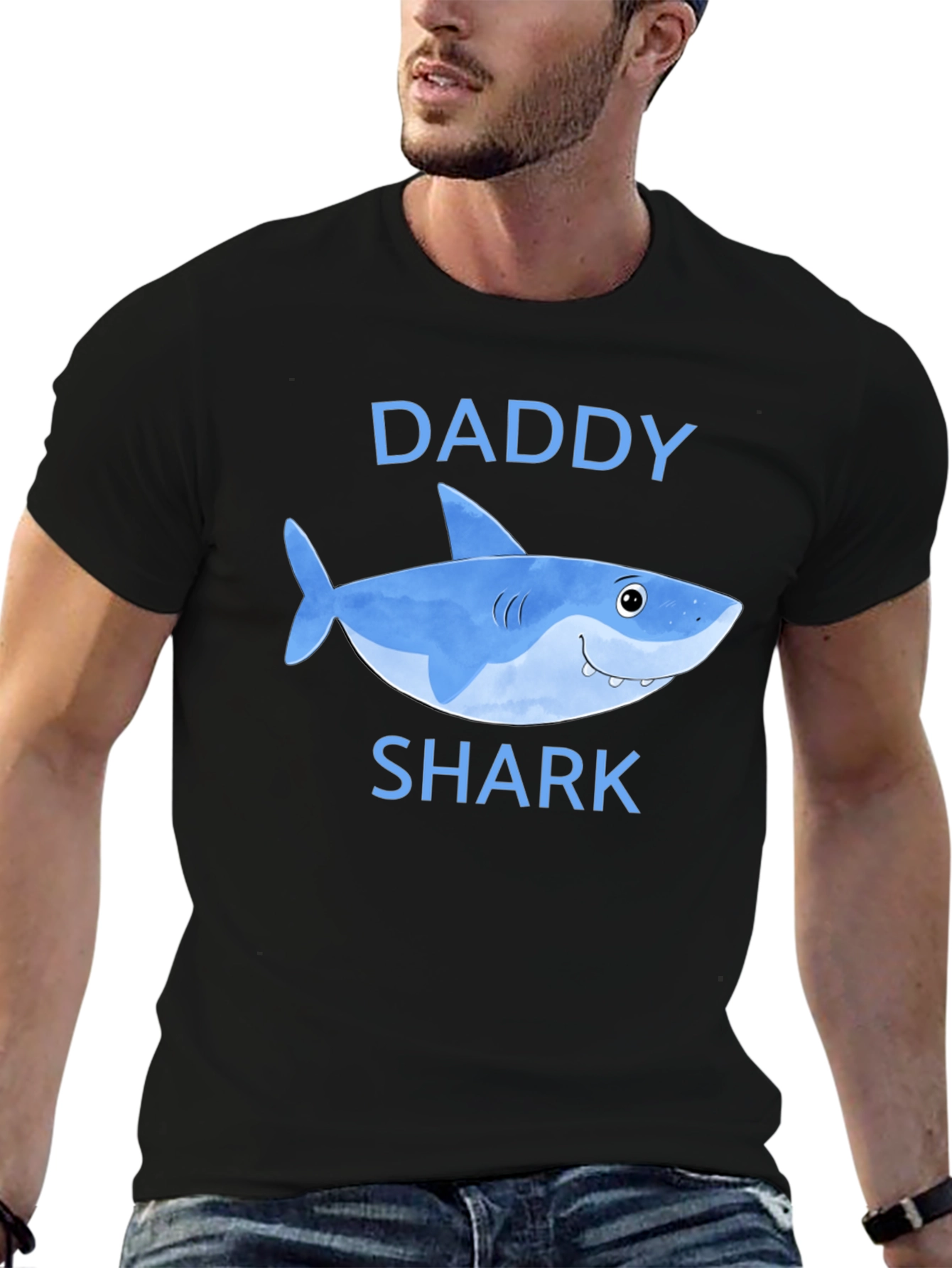 Daddy Shark T-Shirt - Cute Cartoon Graphic Tee