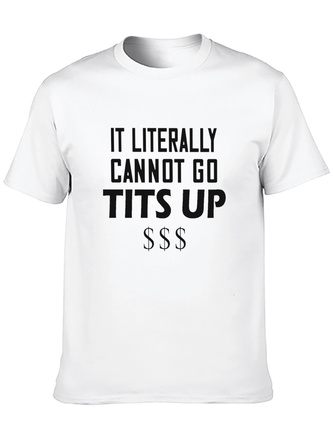Black Graphic T-Shirt - Humorous Slogan