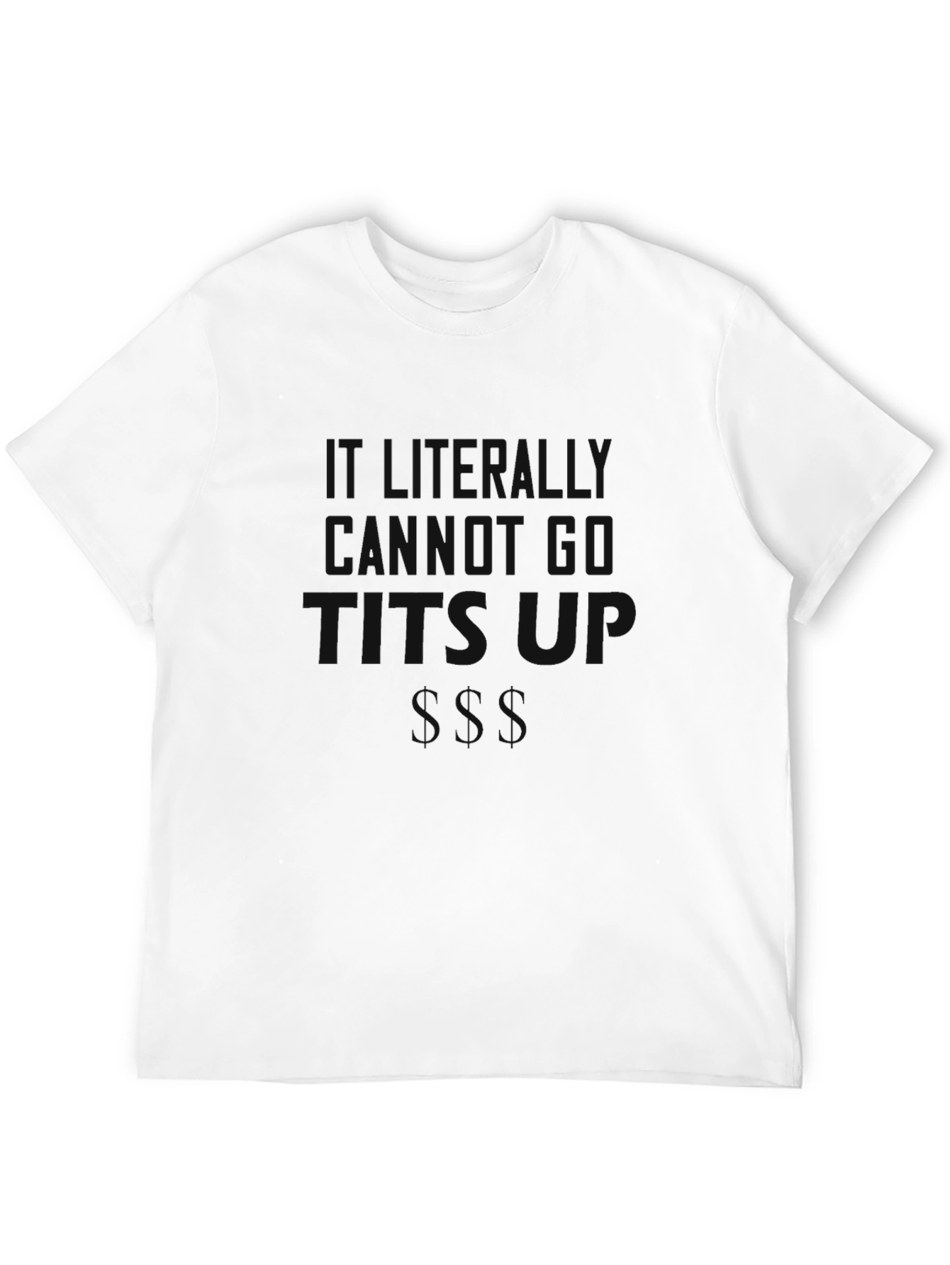 Black Graphic T-Shirt - Humorous Slogan