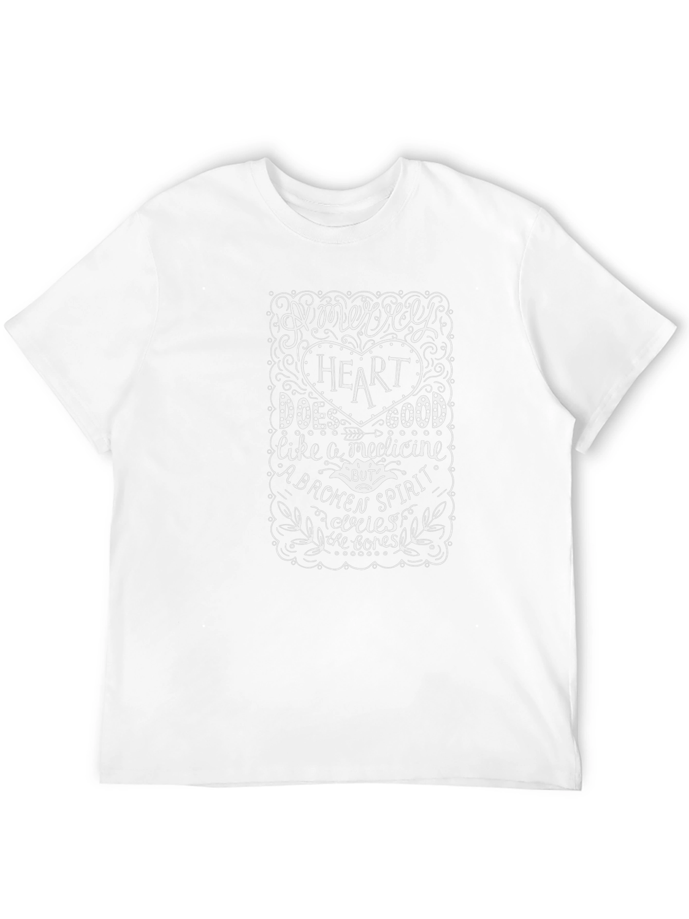 Merry Heart T-Shirt - Inspirational Quote Tee