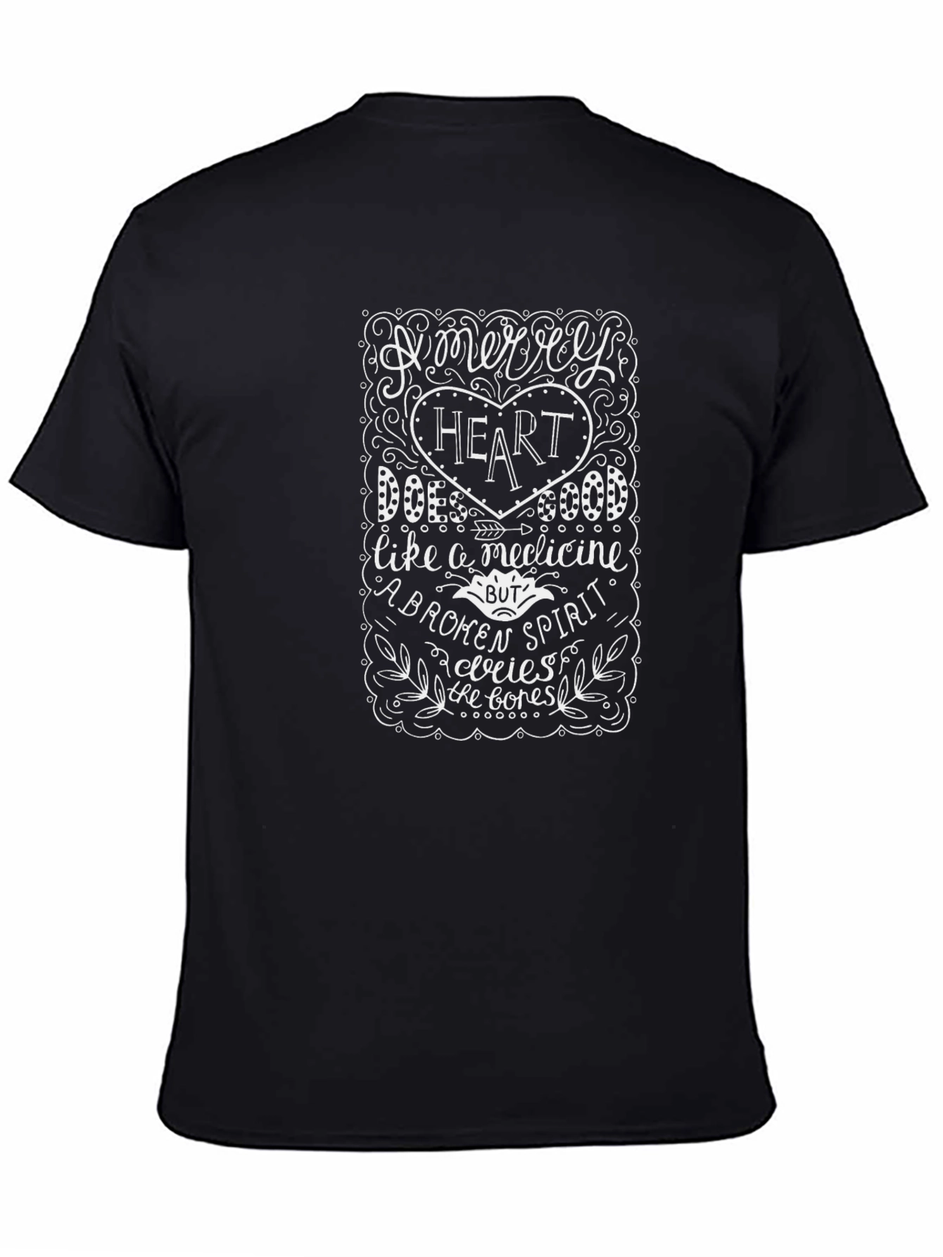Merry Heart T-Shirt - Inspirational Quote Tee