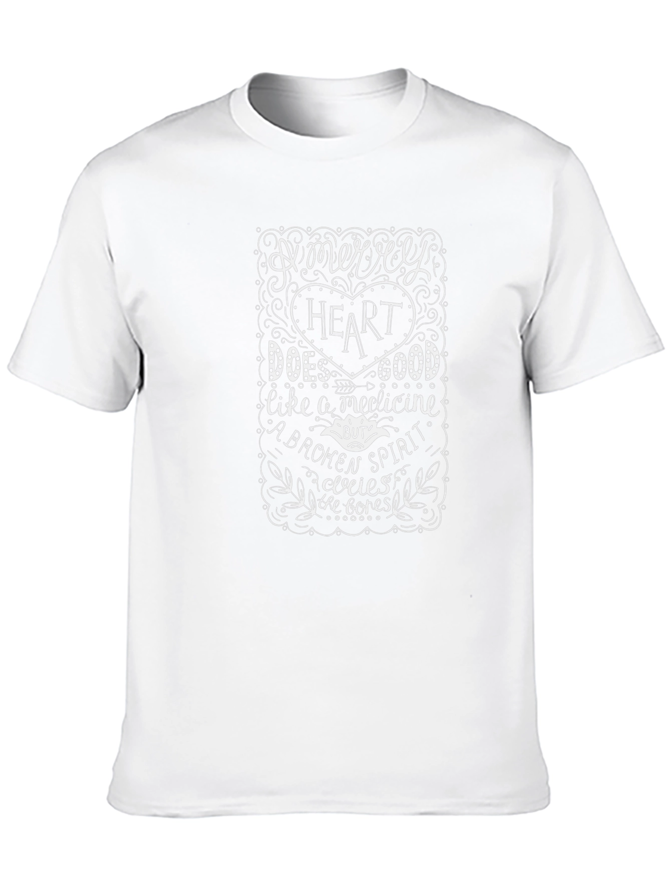 Merry Heart T-Shirt - Inspirational Quote Tee