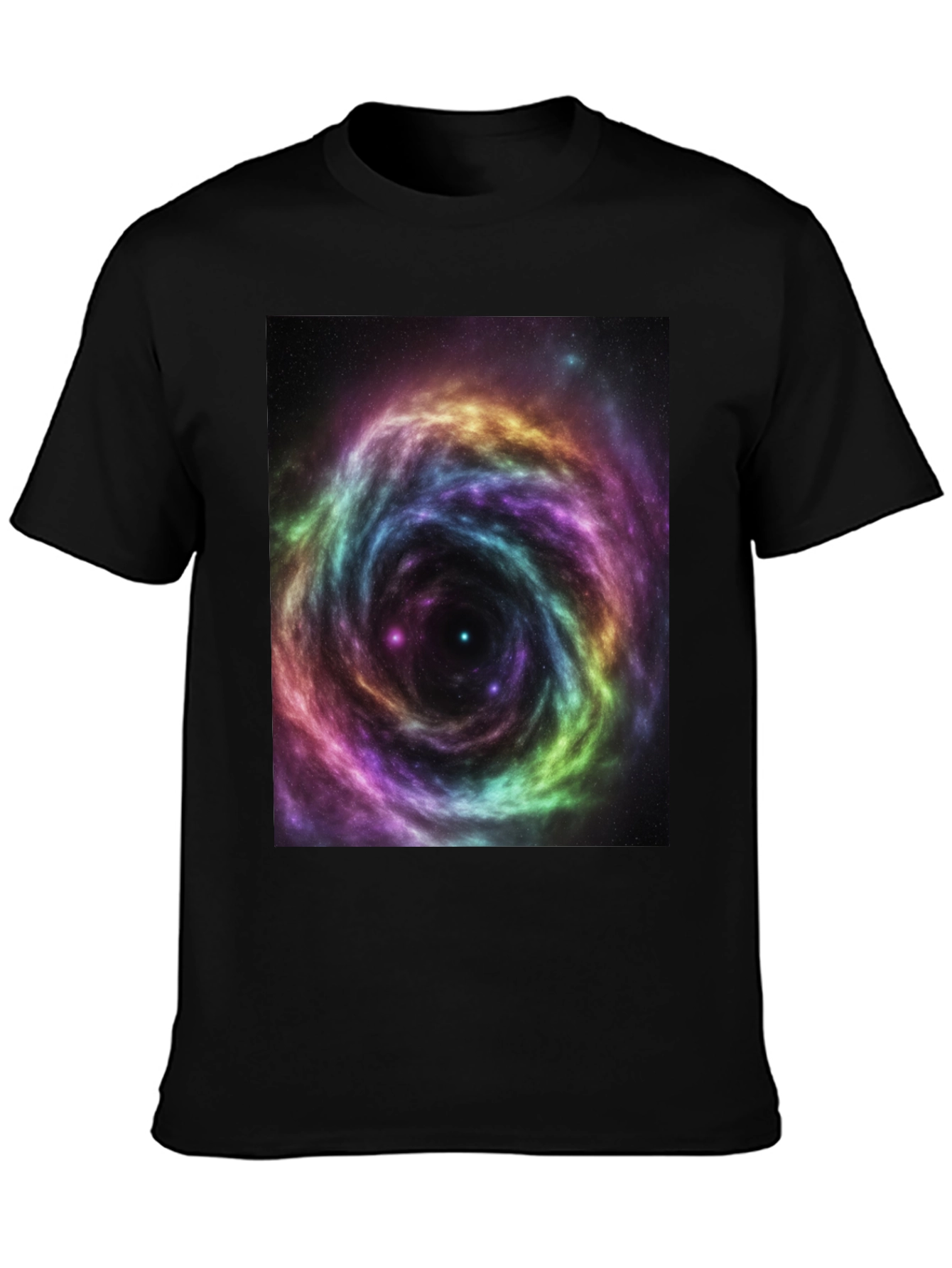 Galaxy Swirl Black T-Shirt