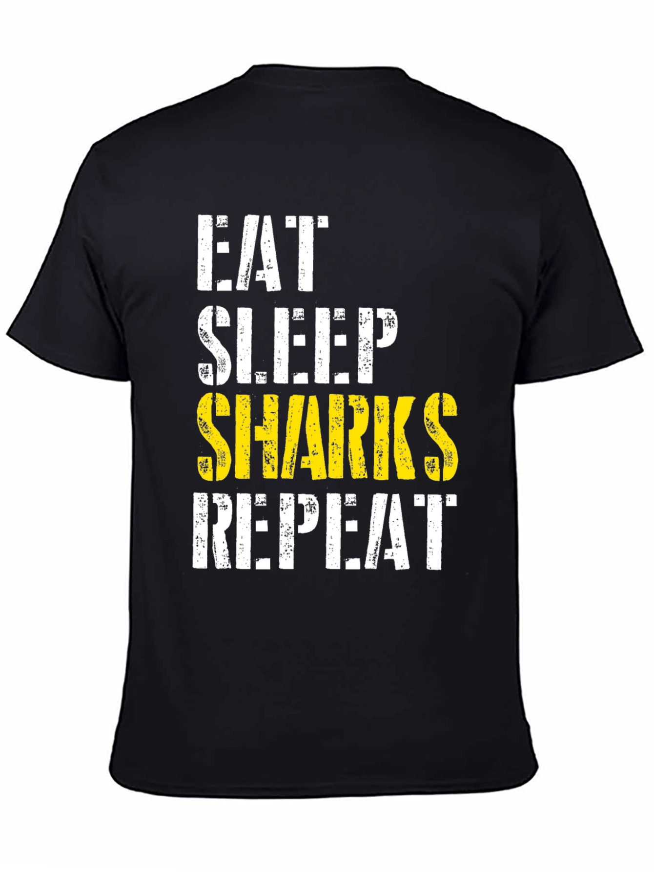 Eat Sleep Sharks Repeat Graphic Tee