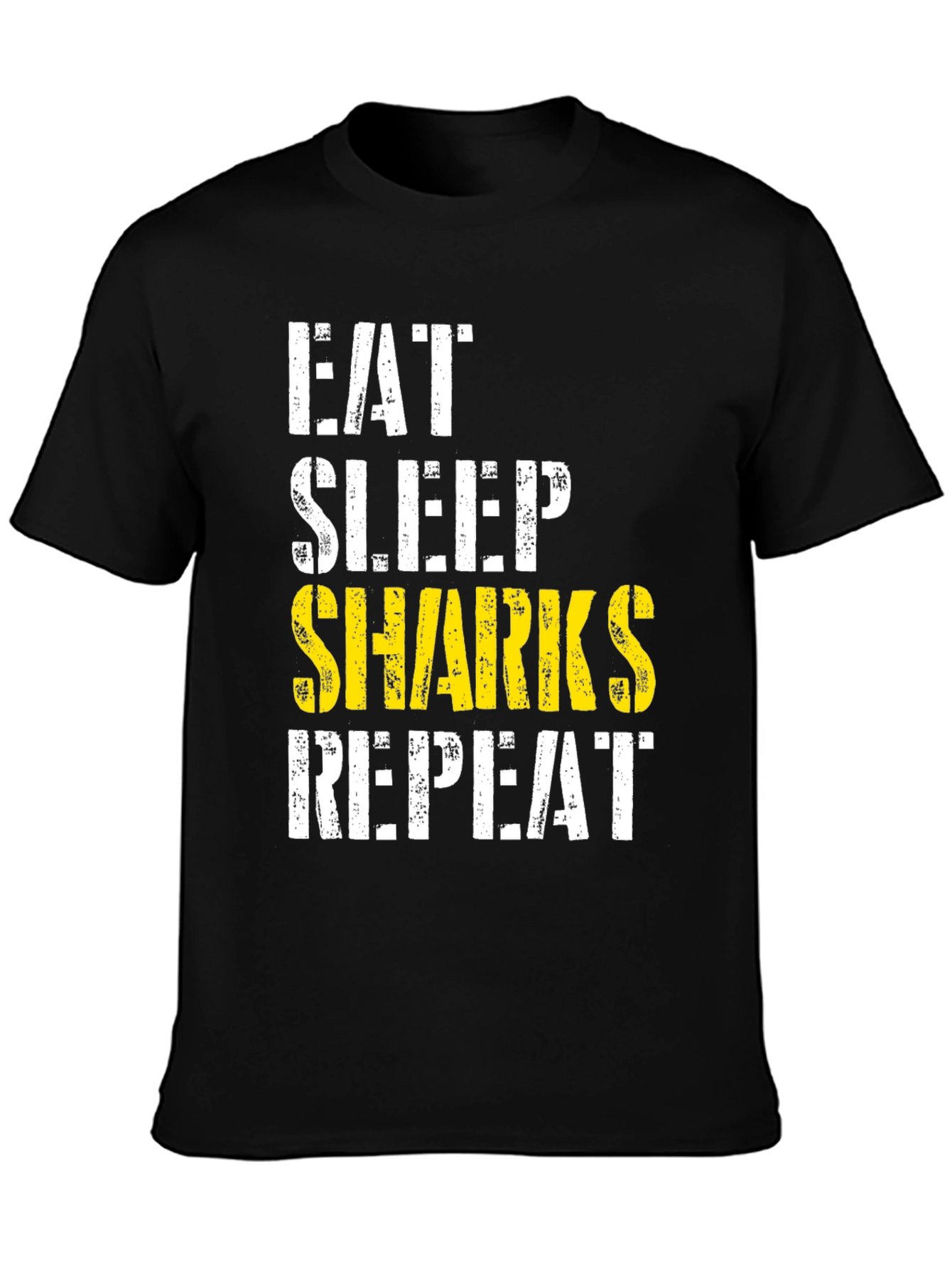 Eat Sleep Sharks Repeat Graphic Tee