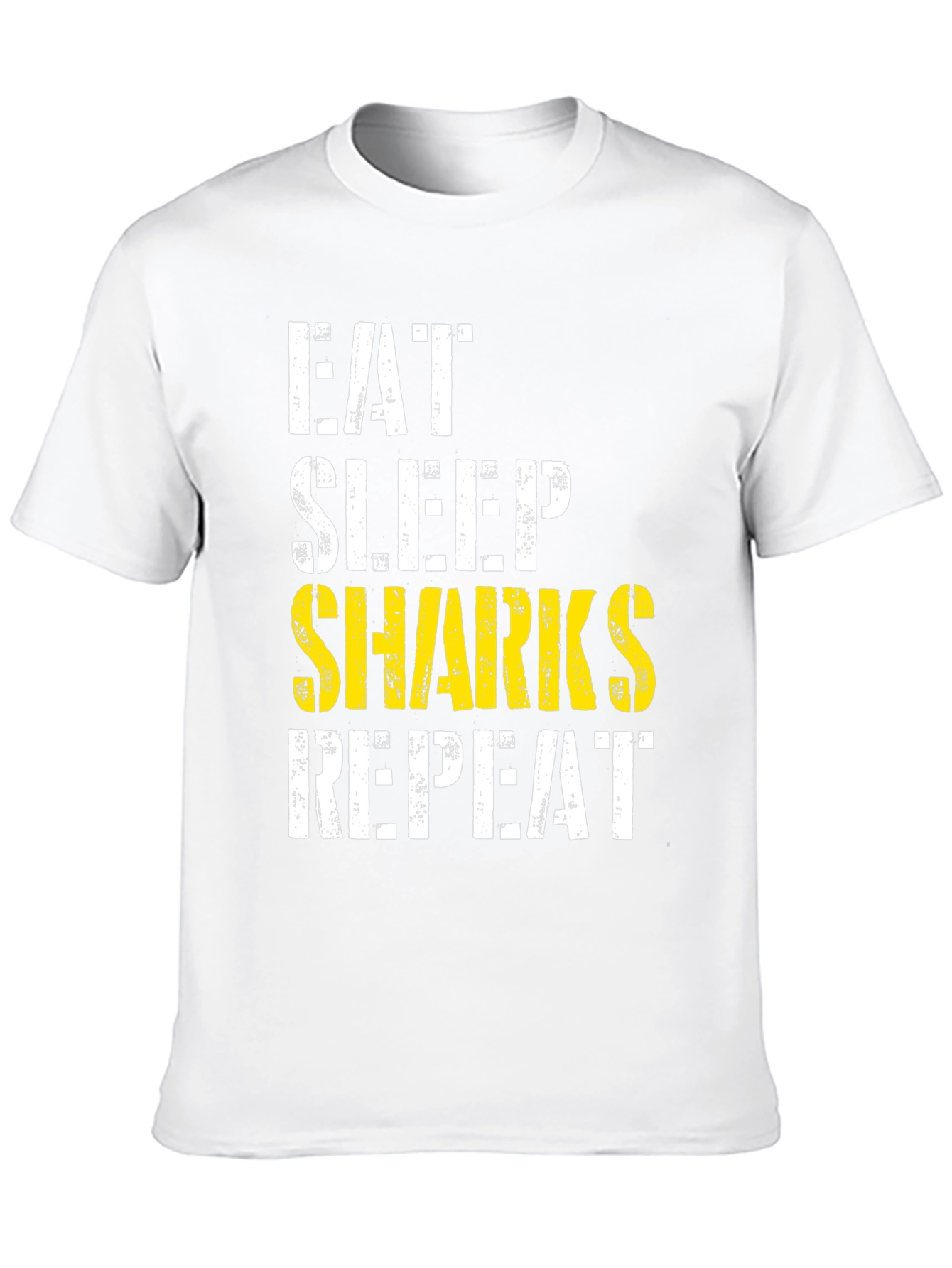 Eat Sleep Sharks Repeat Graphic Tee