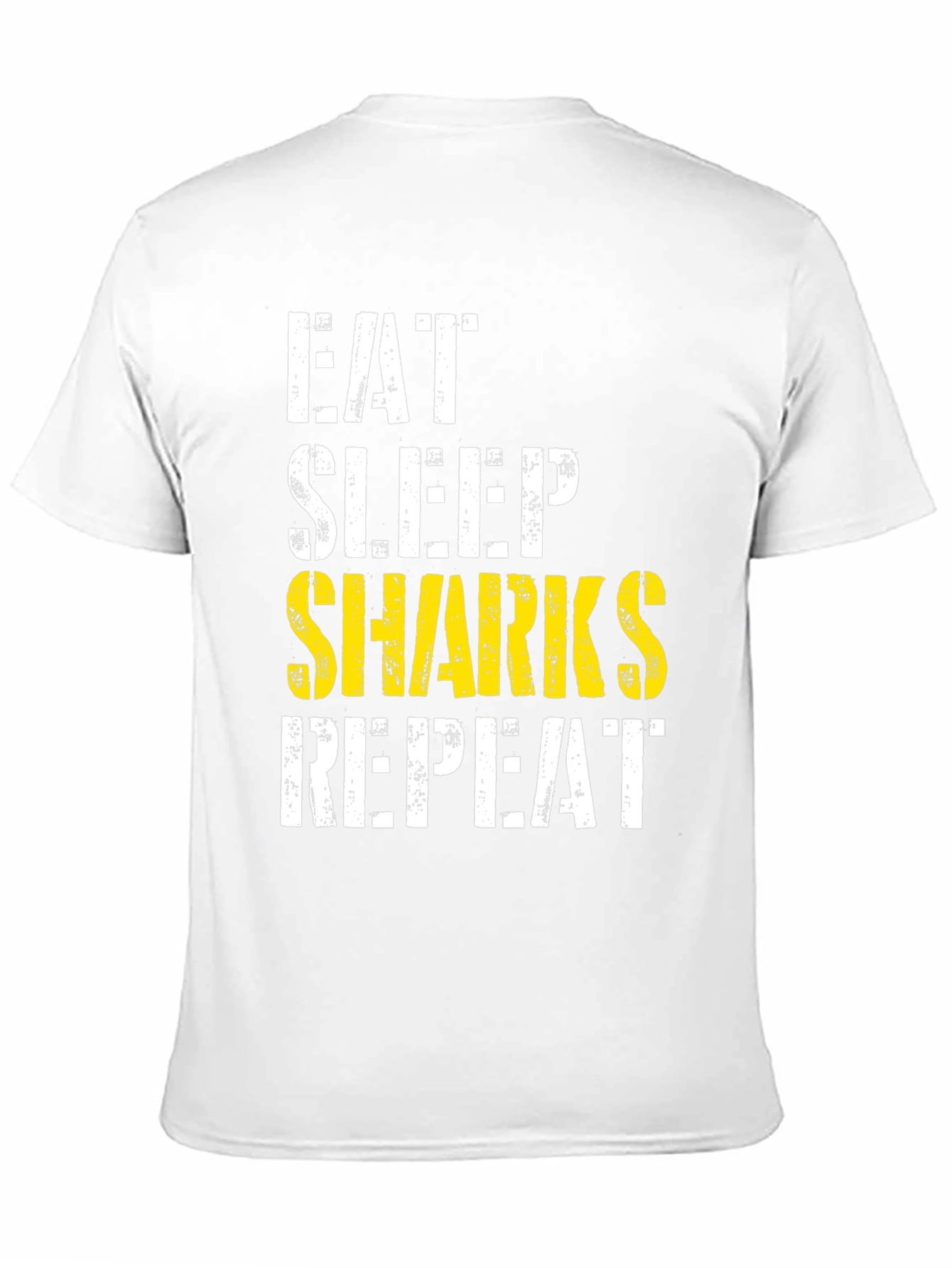 Eat Sleep Sharks Repeat Graphic Tee