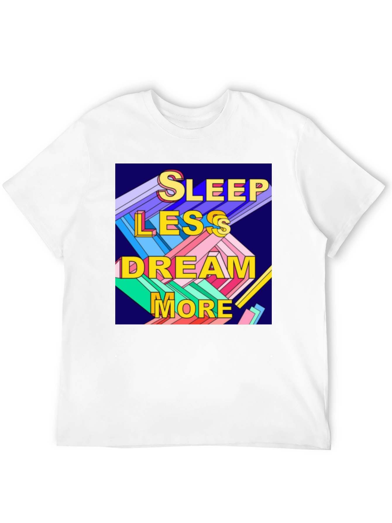 Sleep Less Dream More Graphic Tee - Black
