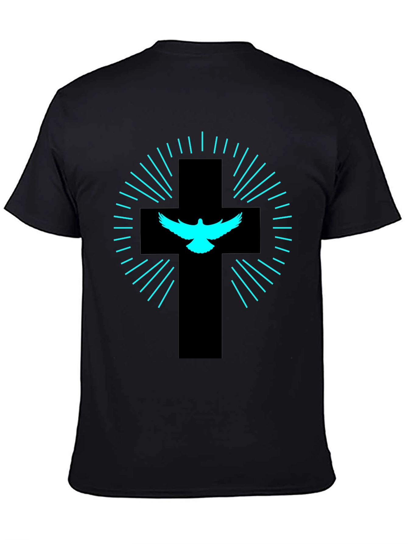 Dove Cross Graphic Tee - Black