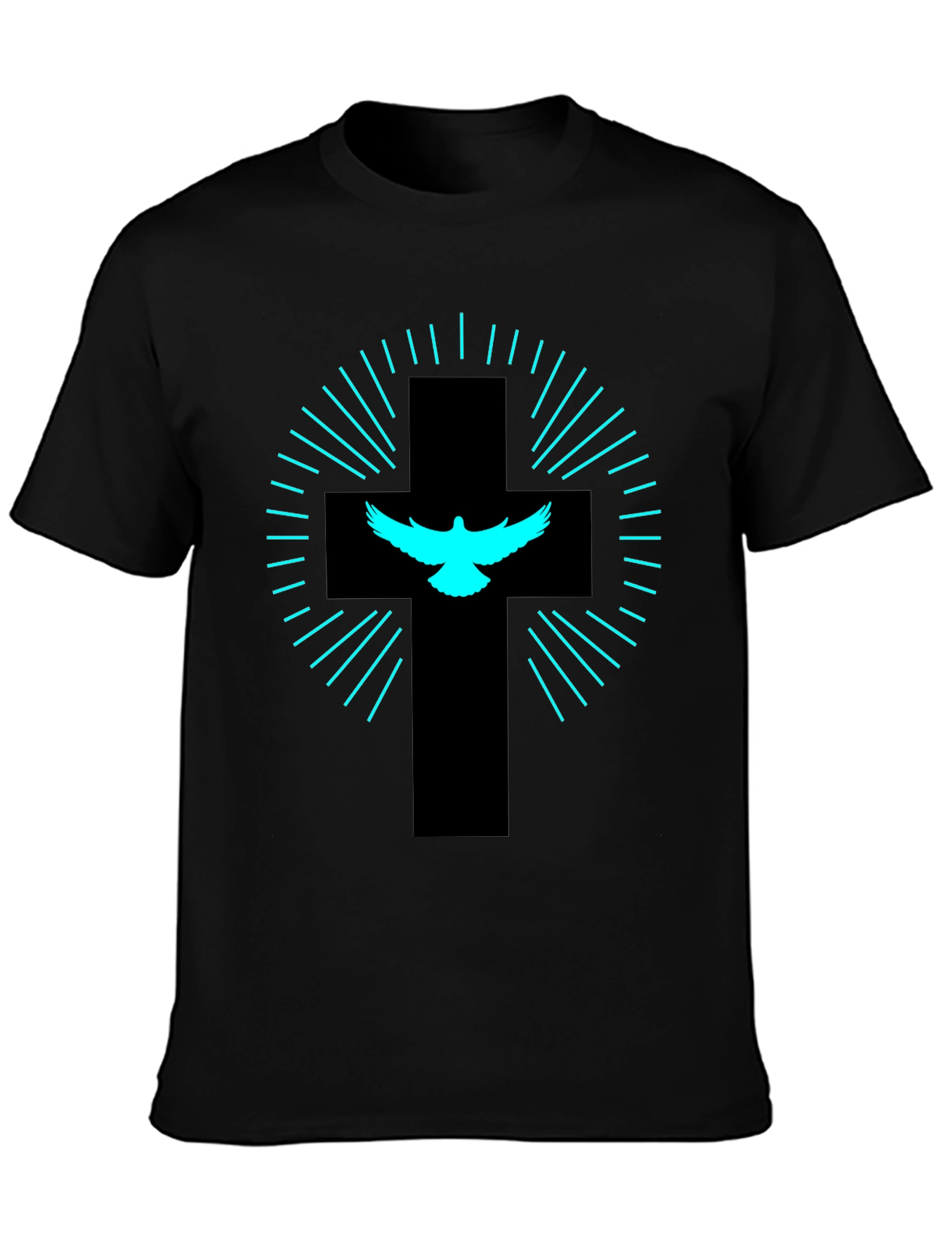 Dove Cross Graphic Tee - Black