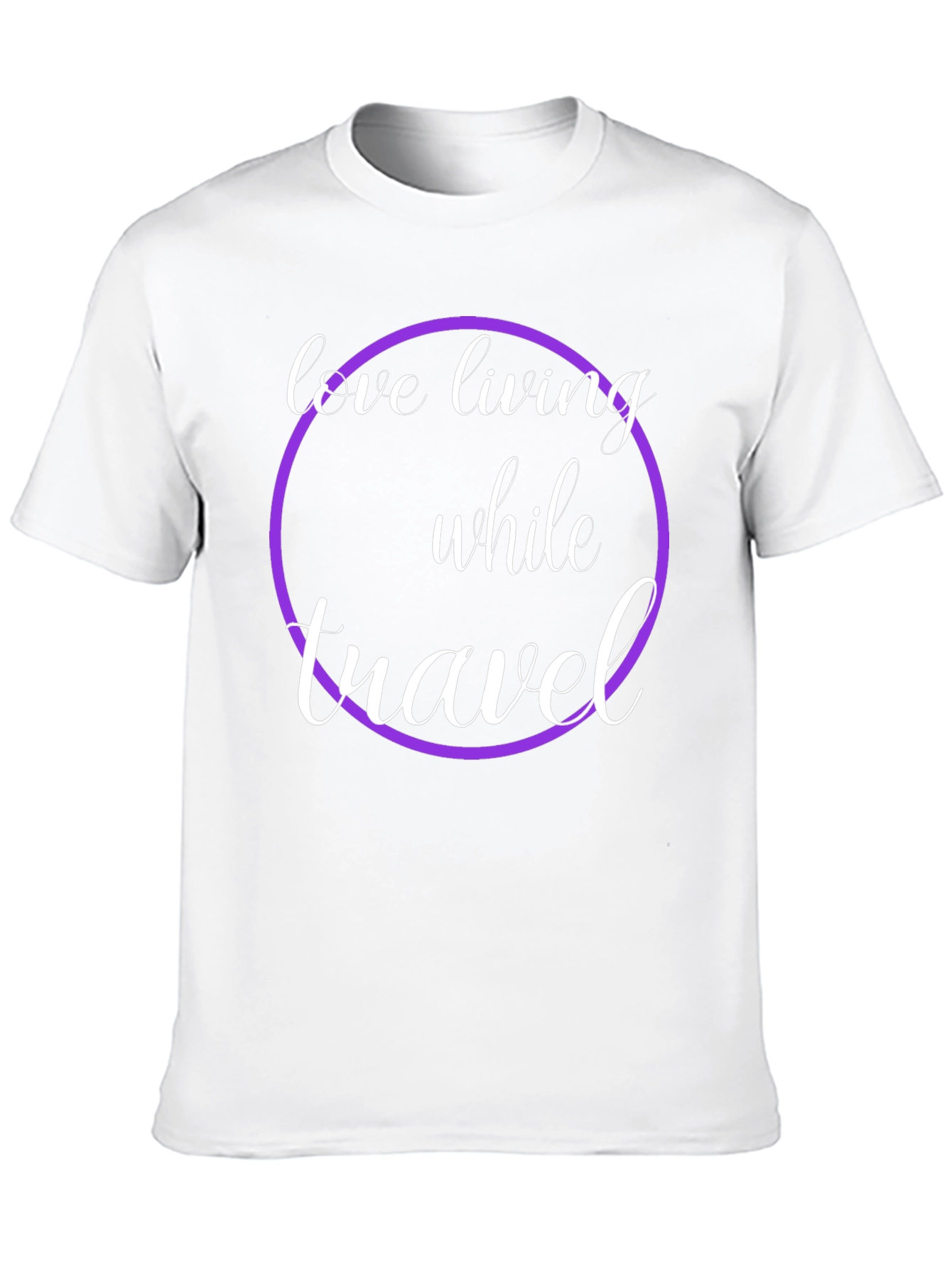 Love Living While Travel Black Graphic Tee