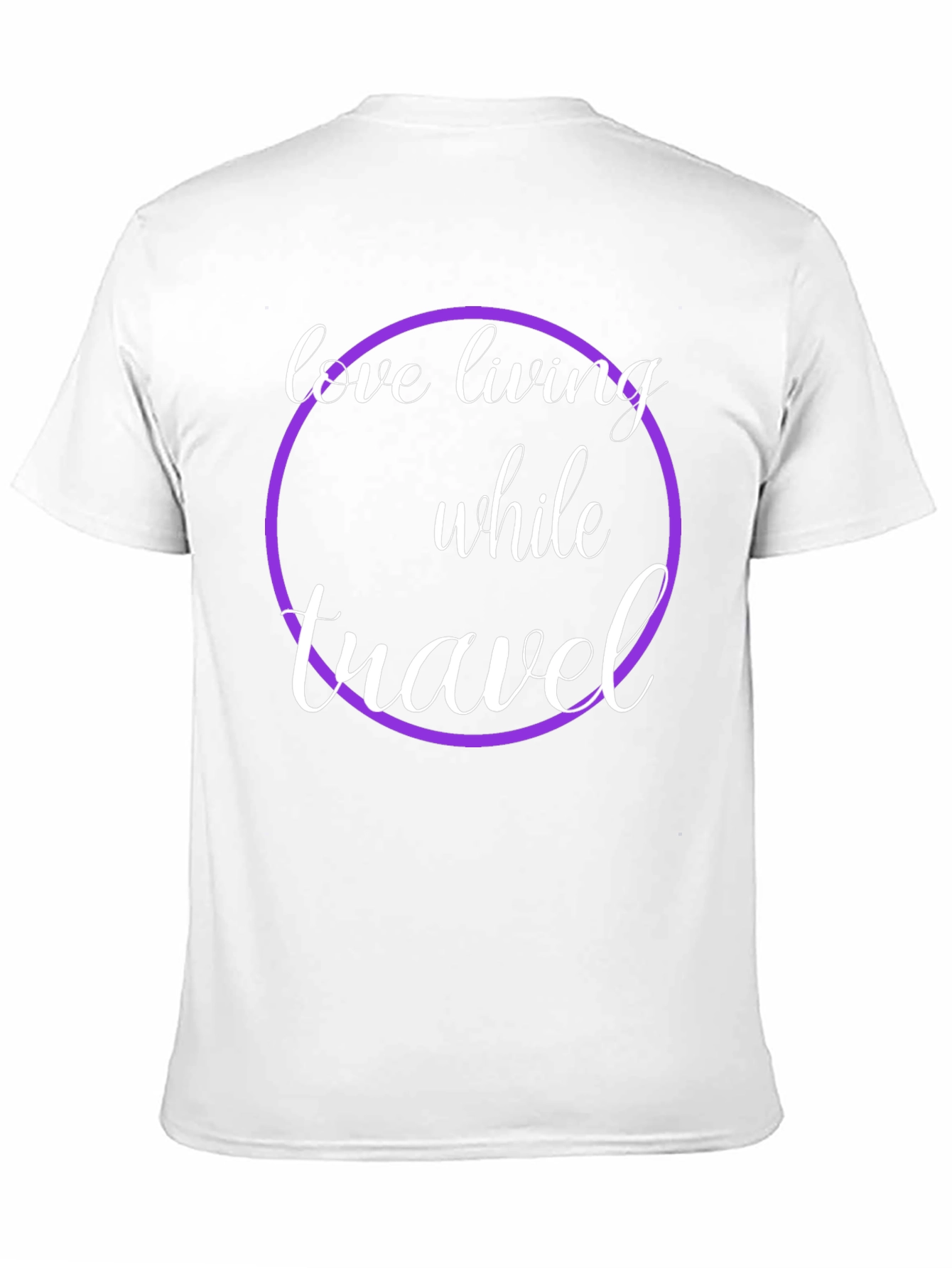 Love Living While Travel Black Graphic Tee