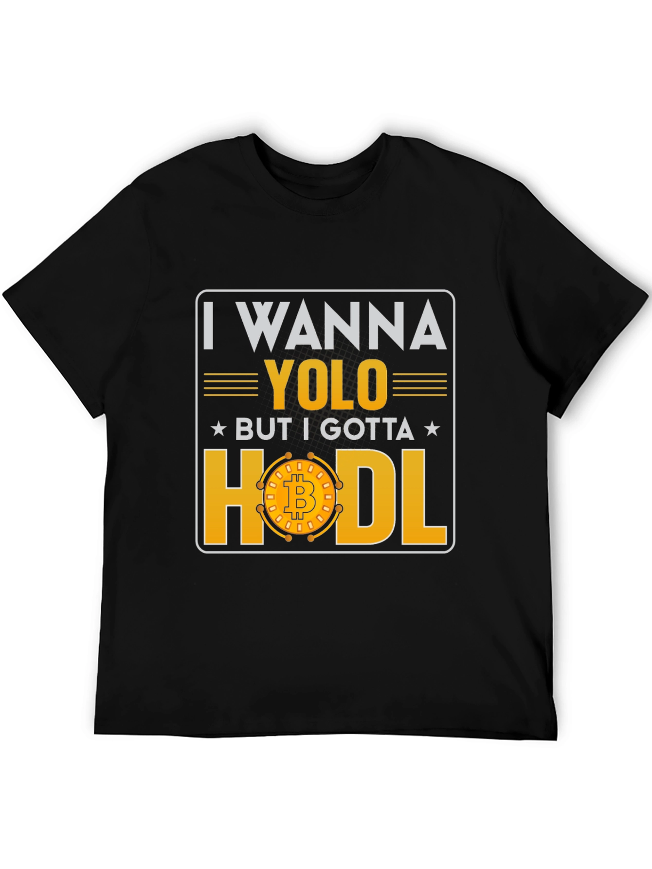 Crypto YOLO HODL Bitcoin Graphic T-Shirt