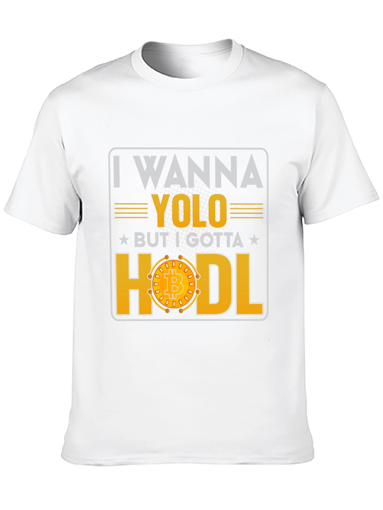 Crypto YOLO HODL Bitcoin Graphic T-Shirt