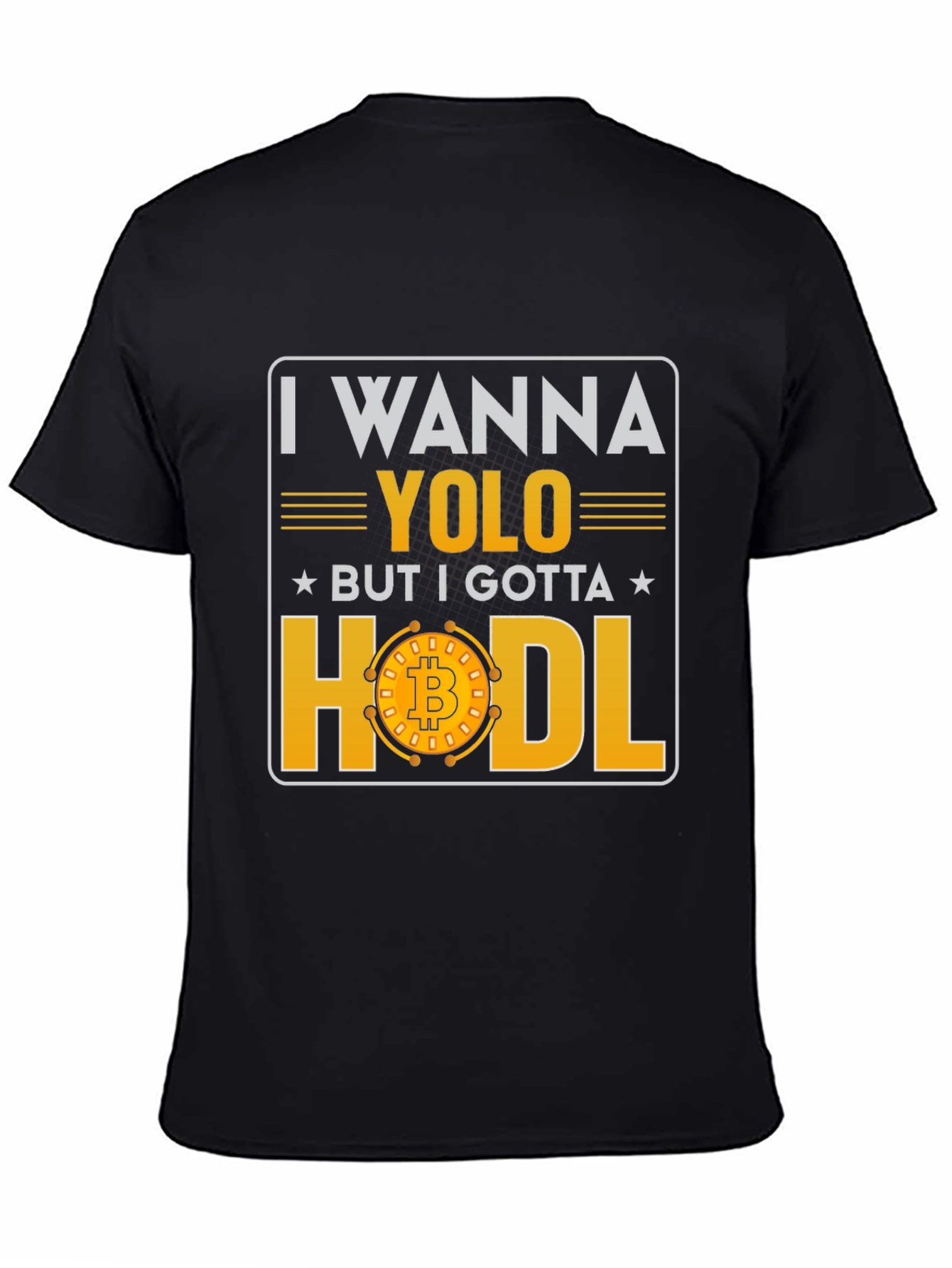 Crypto YOLO HODL Bitcoin Graphic T-Shirt