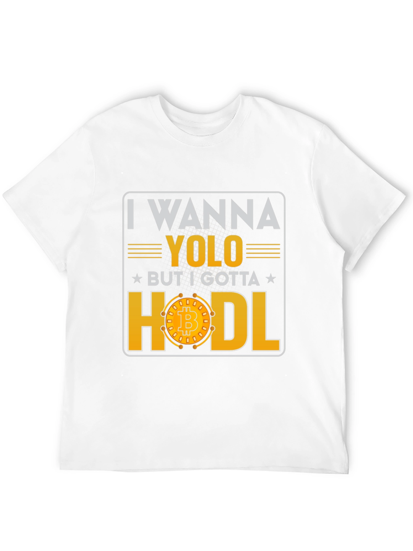 Crypto YOLO HODL Bitcoin Graphic T-Shirt