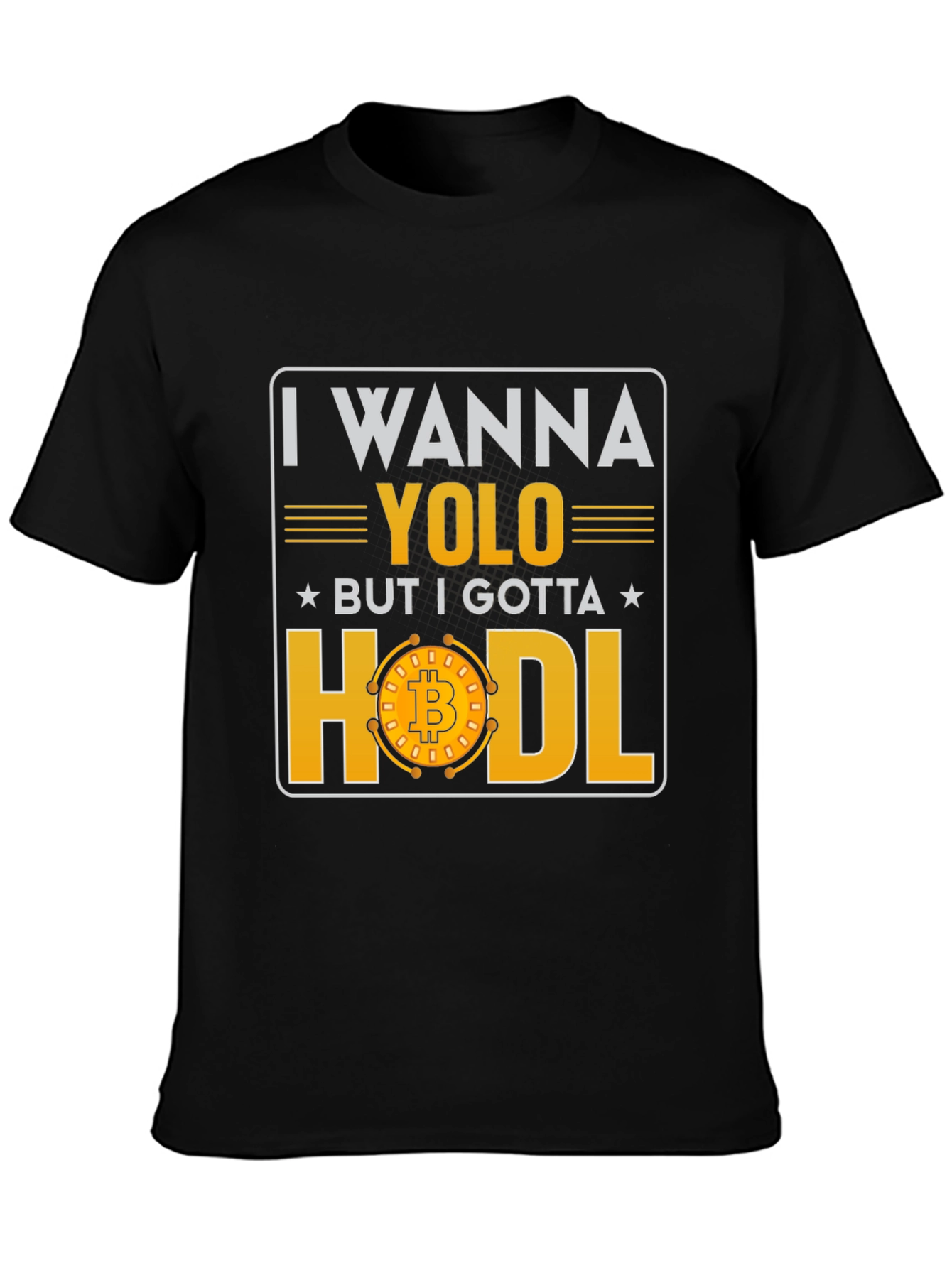 Crypto YOLO HODL Bitcoin Graphic T-Shirt