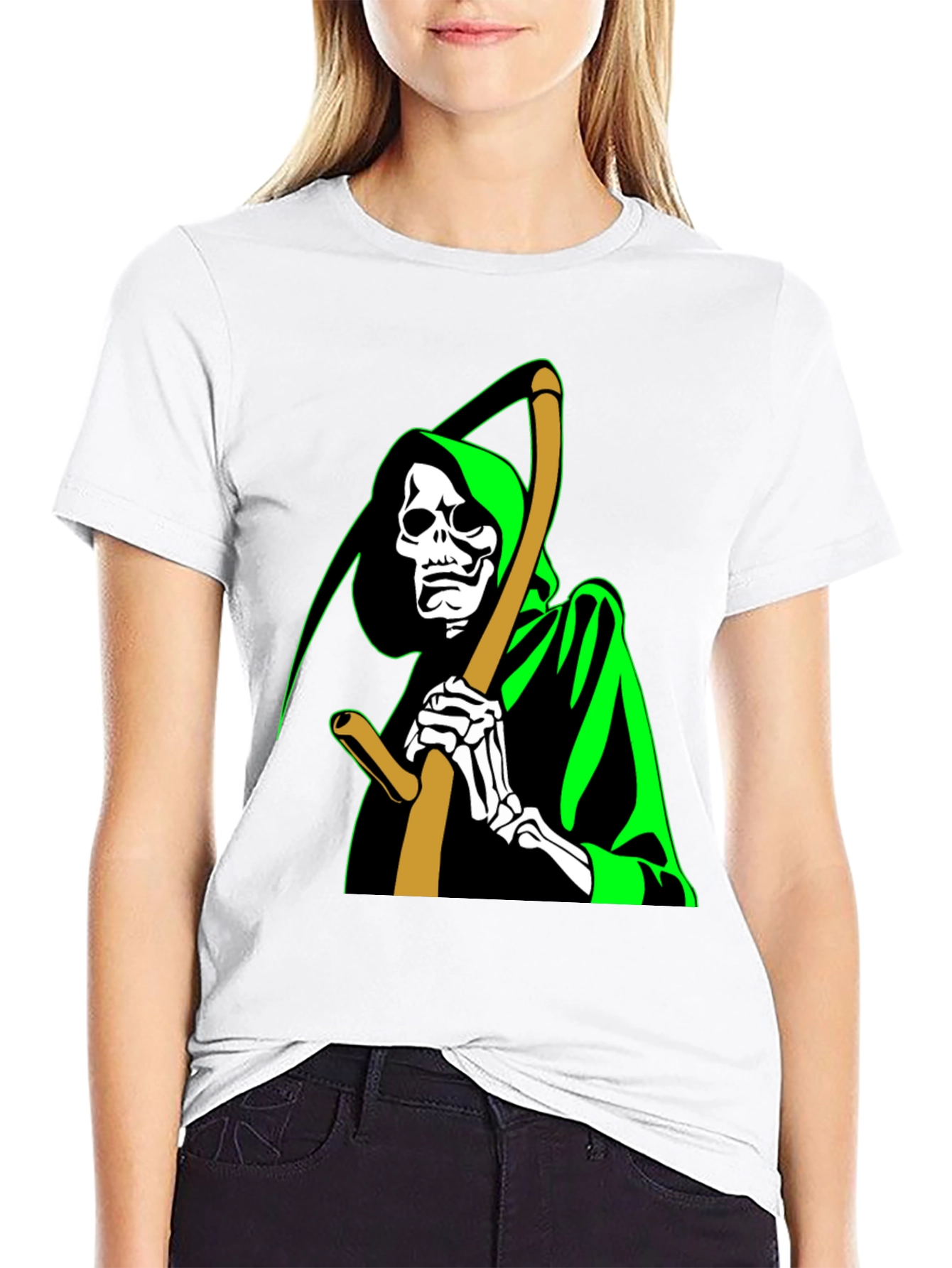 Grim Reaper Graphic T-Shirt - Black