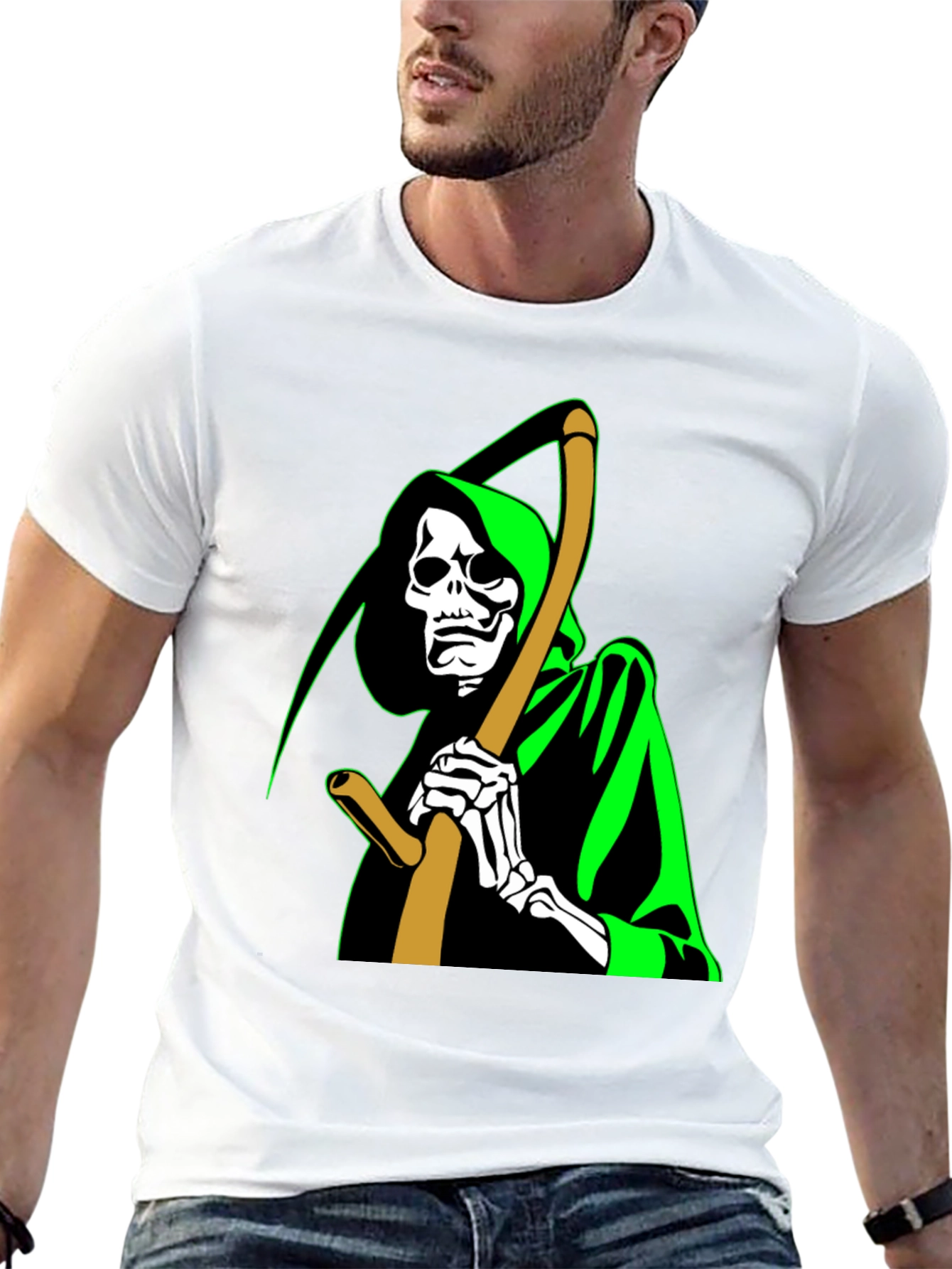 Grim Reaper Graphic T-Shirt - Black
