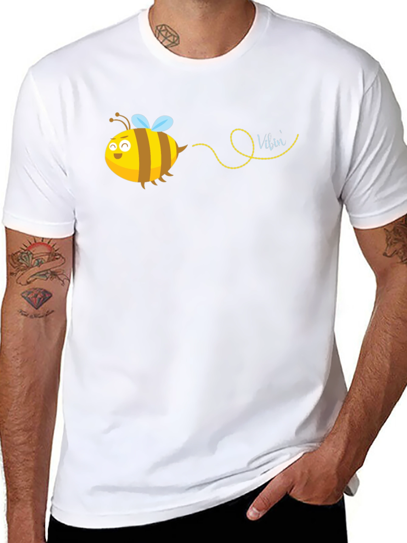 Bee Design Black T-Shirt