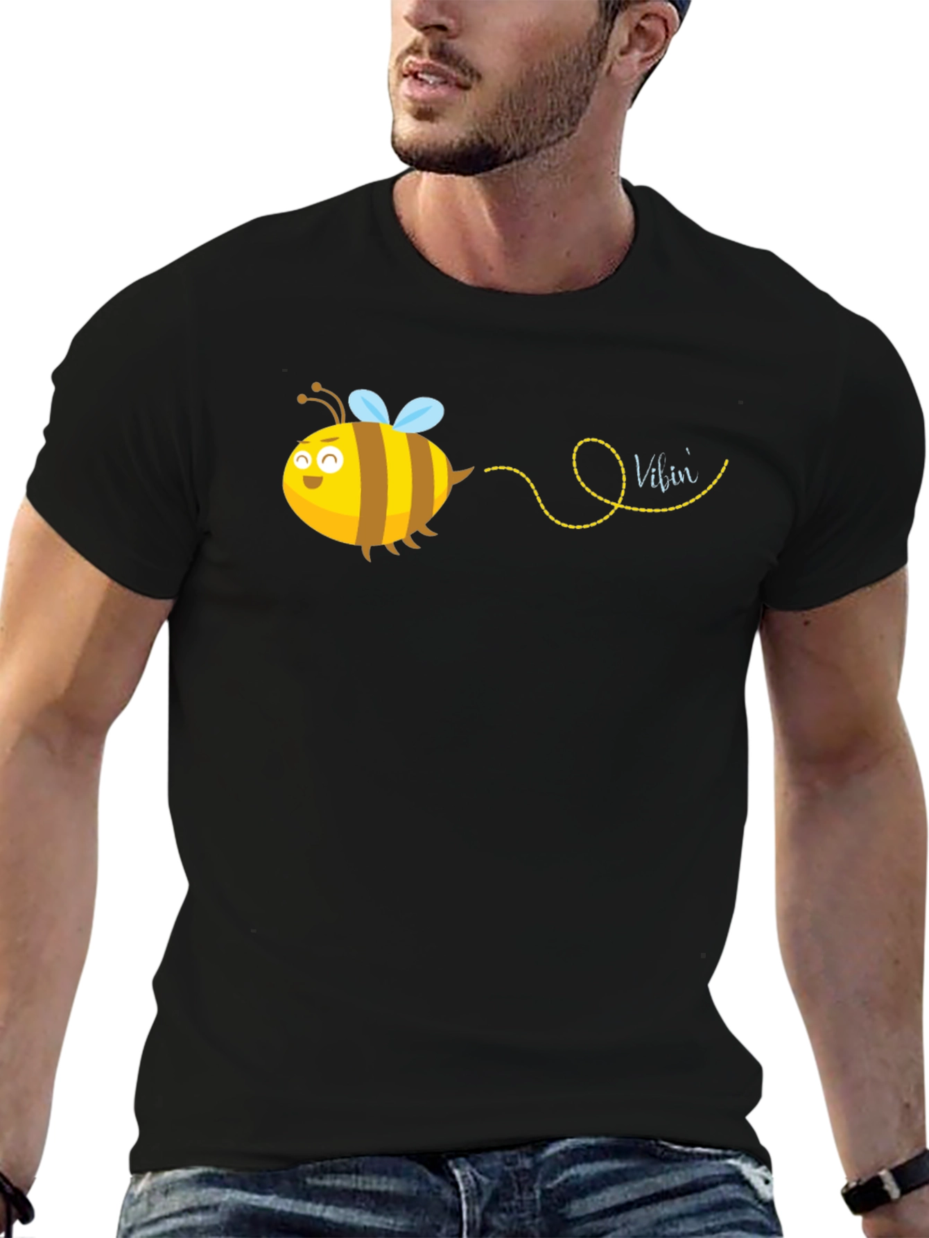 Bee Design Black T-Shirt