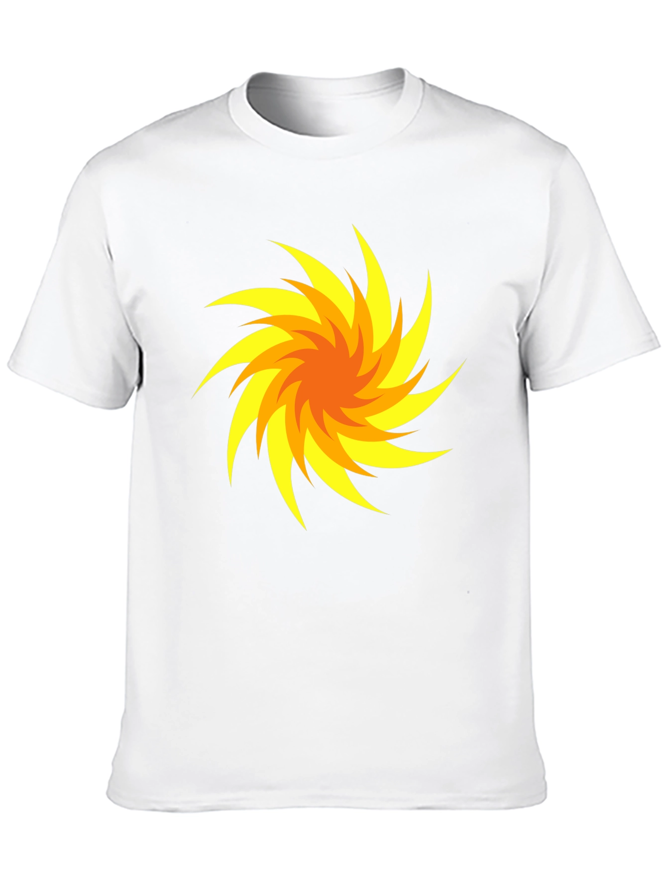 Swirl Design Black T-Shirt