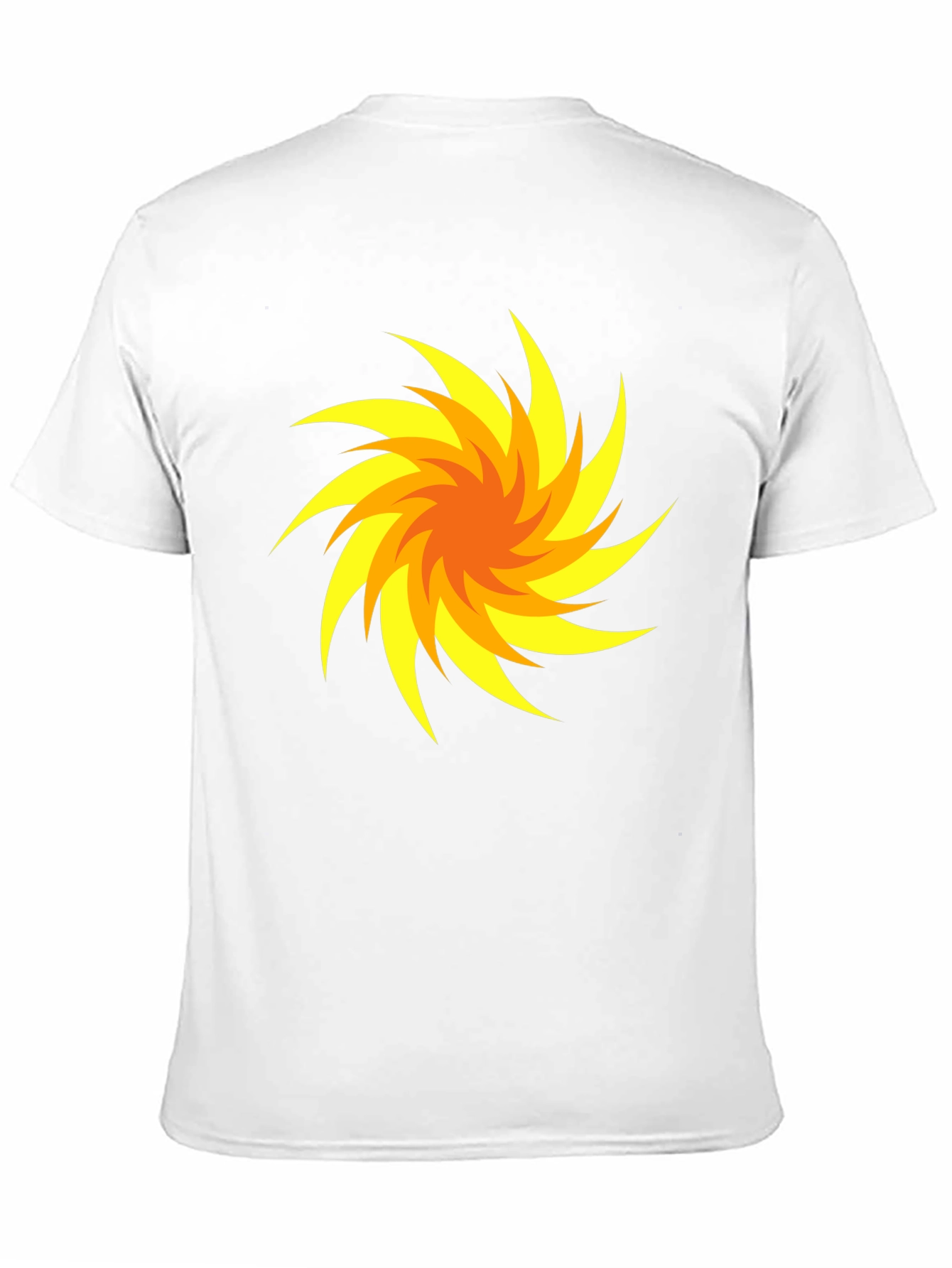 Swirl Design Black T-Shirt