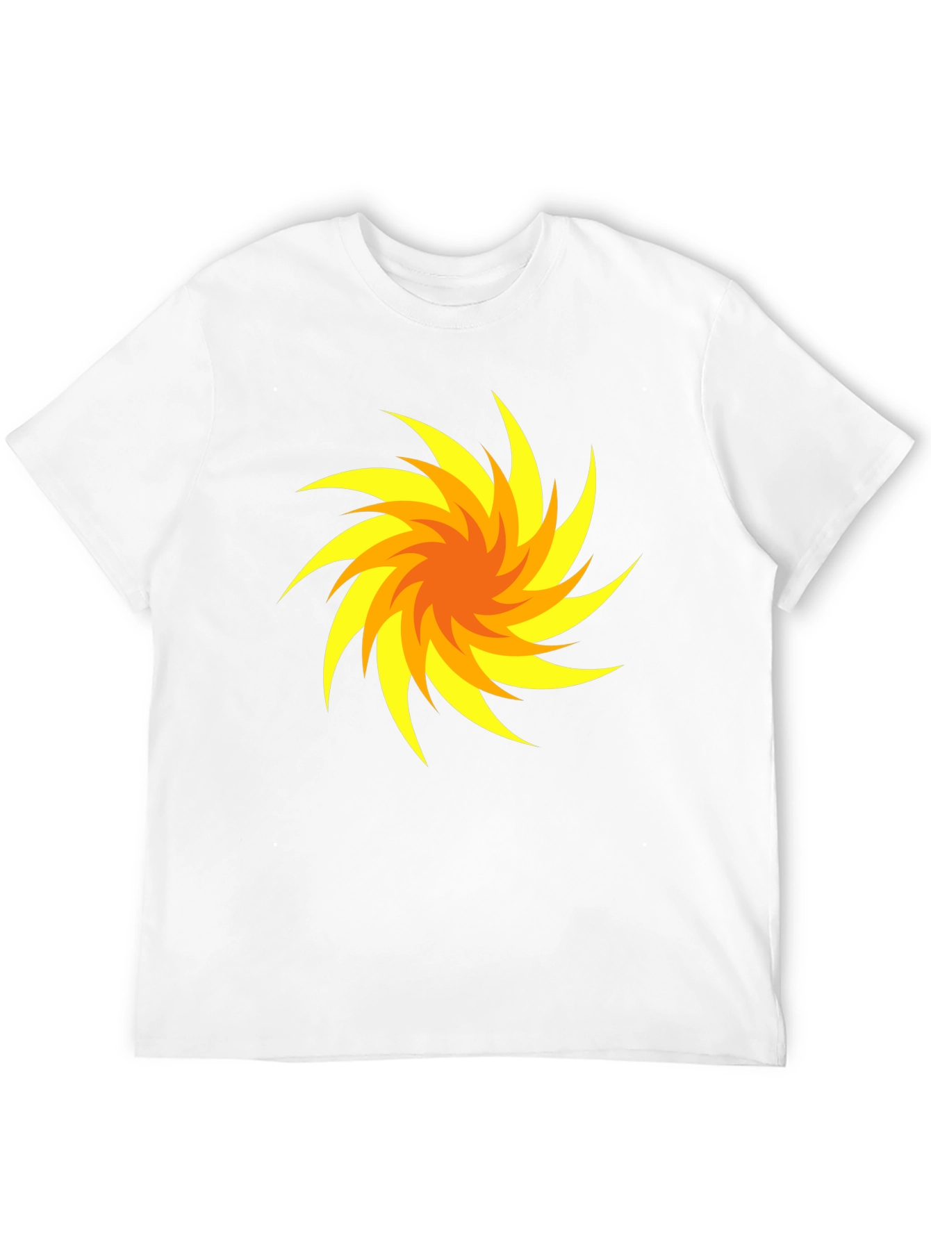 Swirl Design Black T-Shirt