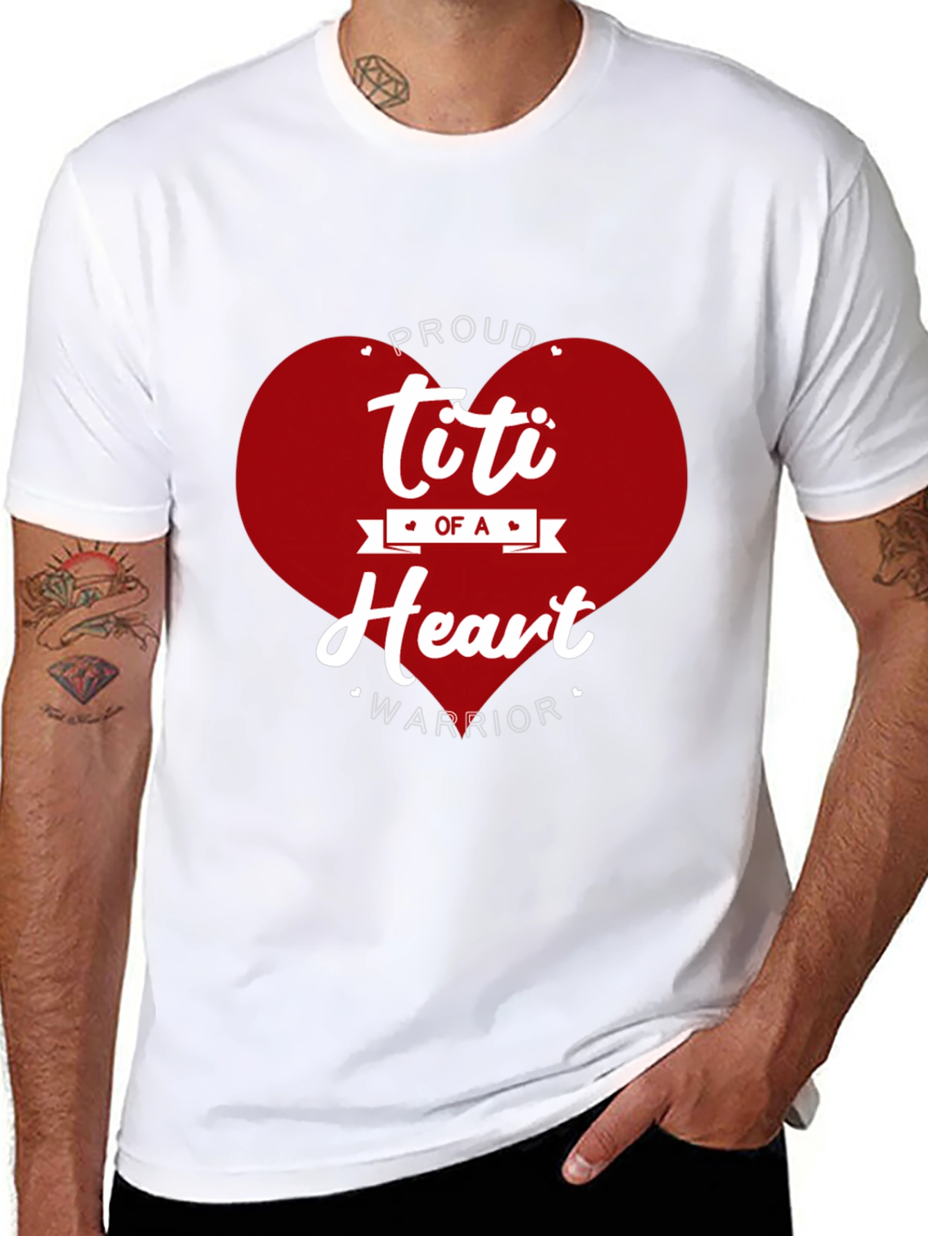 Proud Titi of a Heart Warrior Graphic Tee