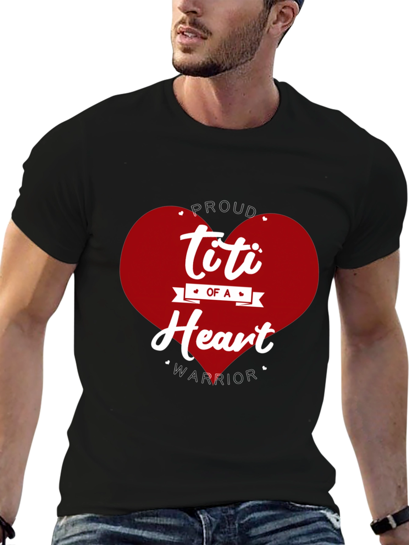 Proud Titi of a Heart Warrior Graphic Tee