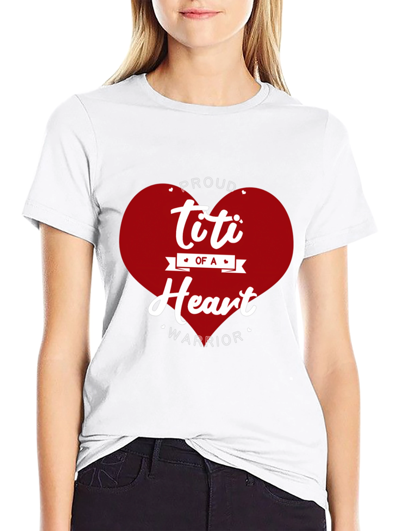 Proud Titi of a Heart Warrior Graphic Tee