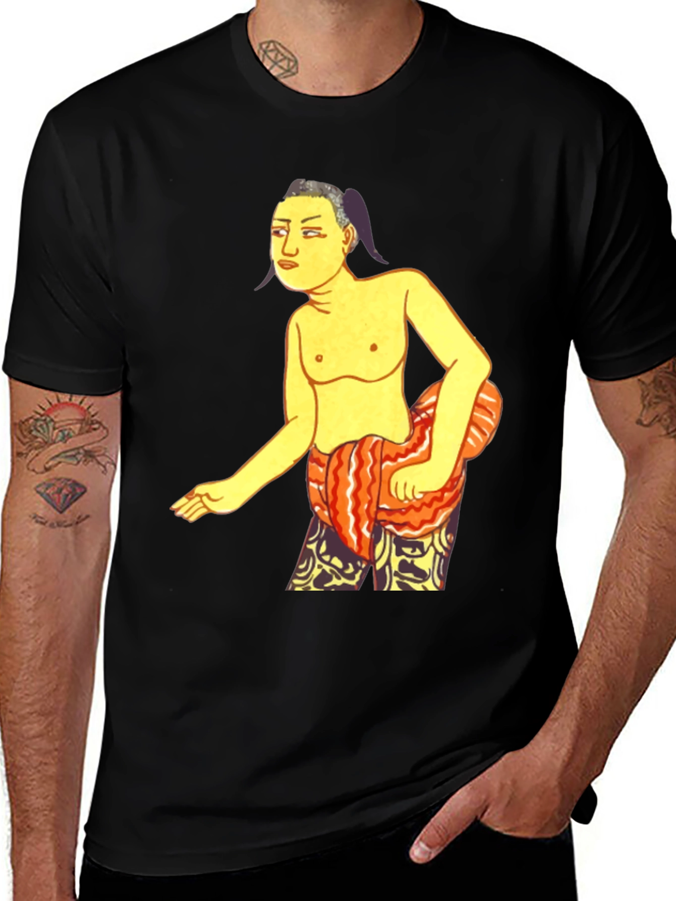 Novelty Graphic T-Shirt - Ancient Art