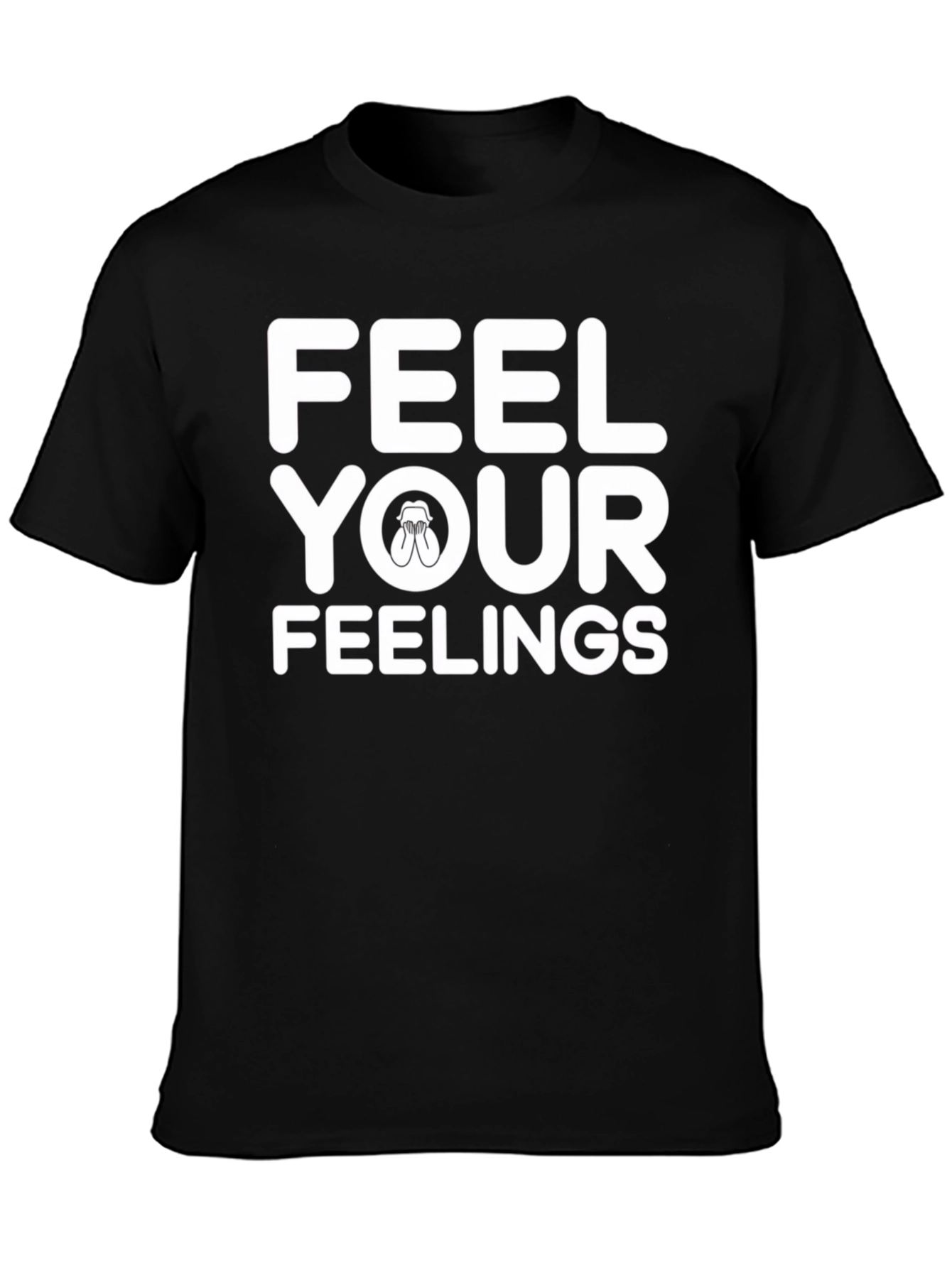 Feel Your Feelings Graphic Tee - Black