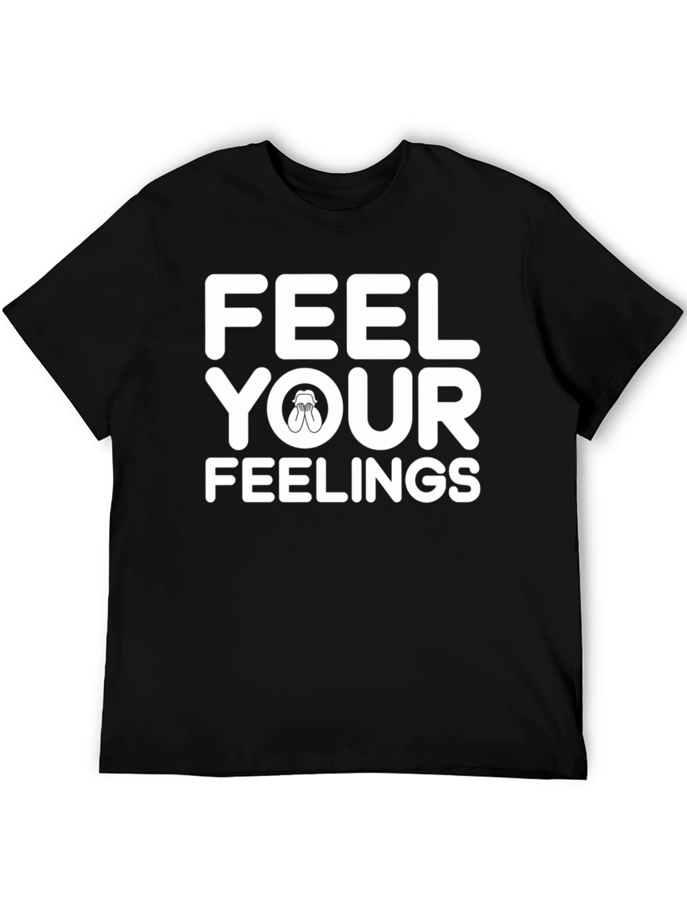 Feel Your Feelings Graphic Tee - Black