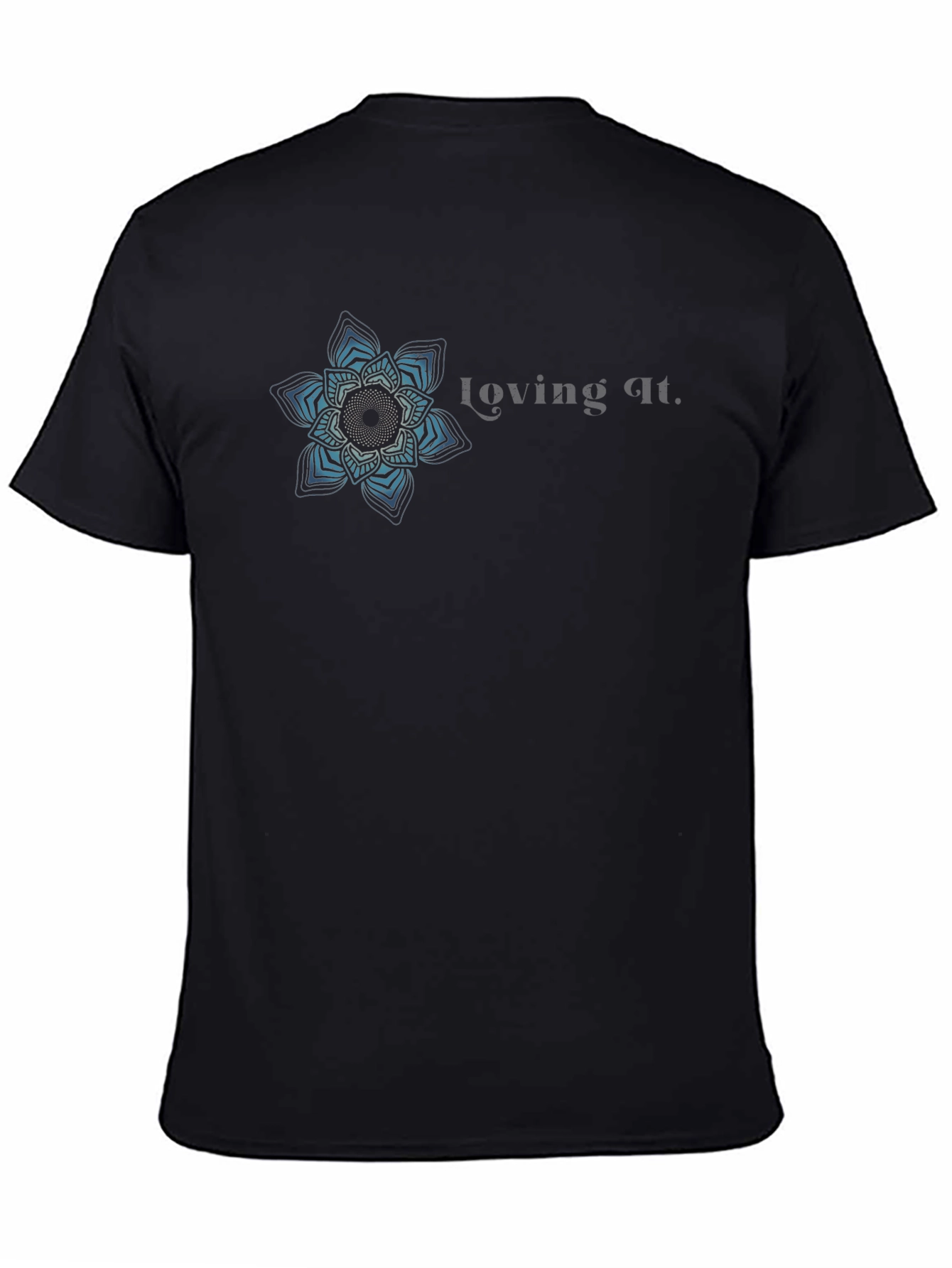 Loving It Graphic Tee - Black Cotton Blend