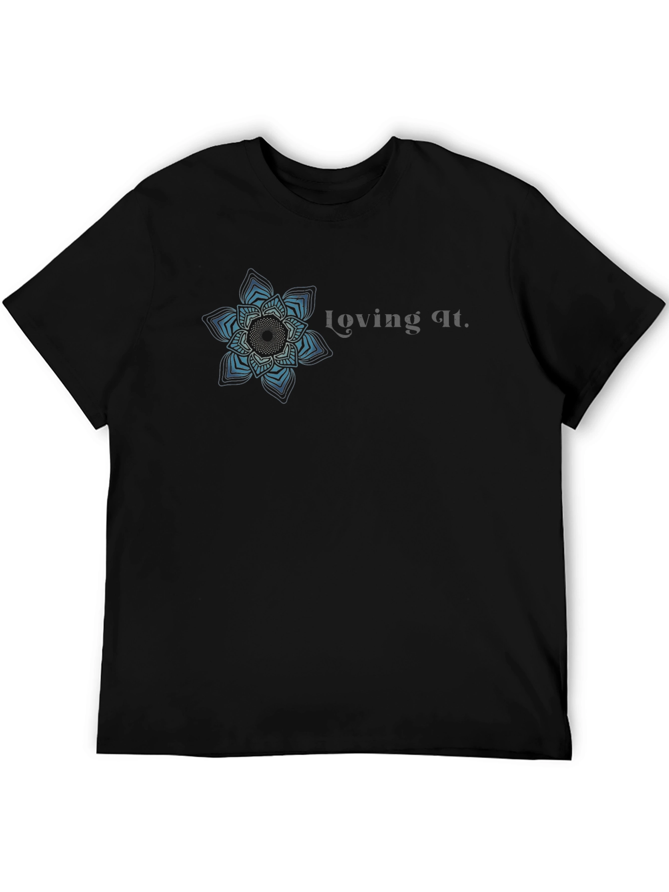 Loving It Graphic Tee - Black Cotton Blend