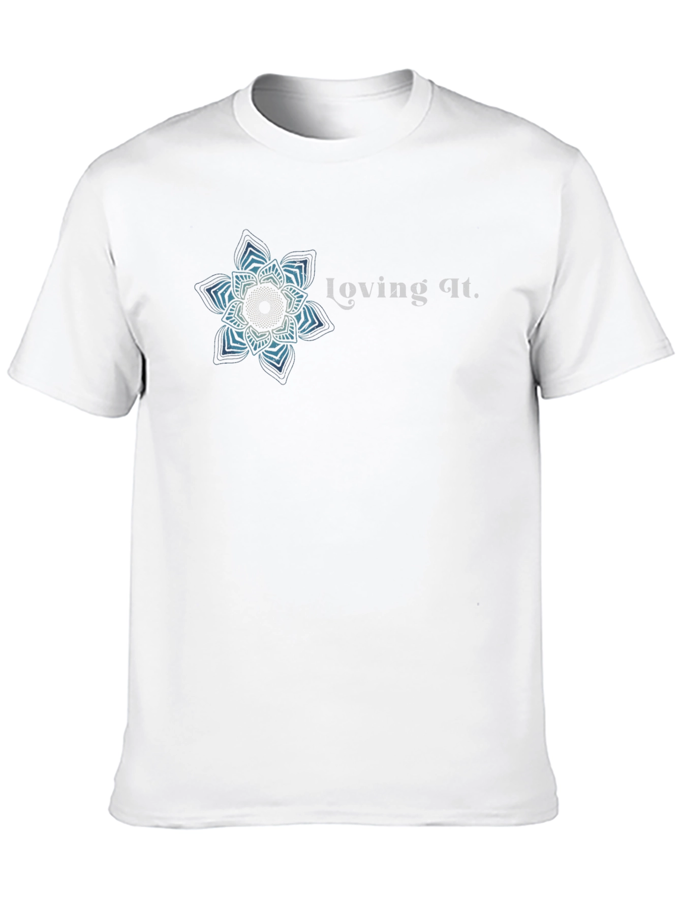 Loving It Graphic Tee - Black Cotton Blend