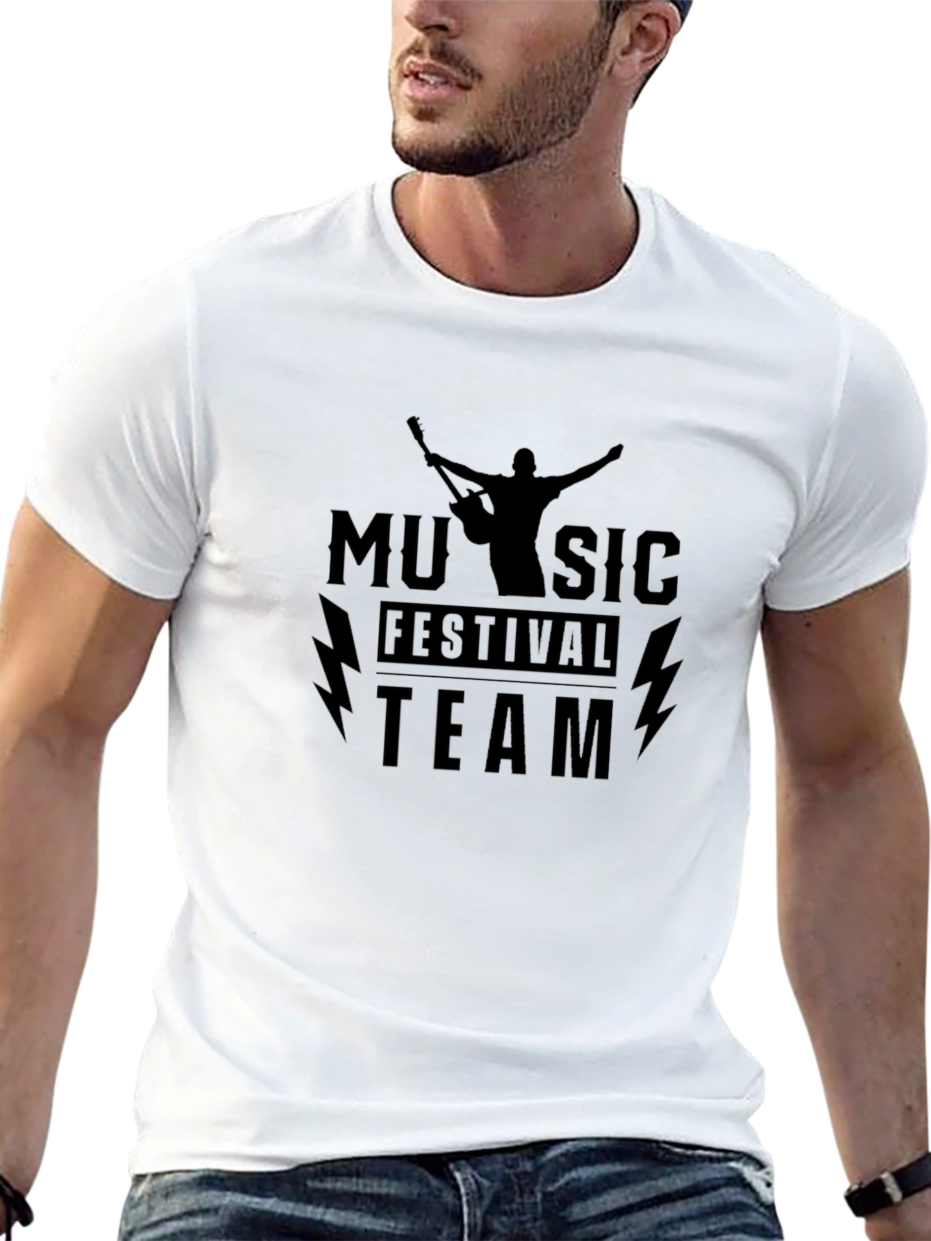 Music Festival Team Black T-Shirt