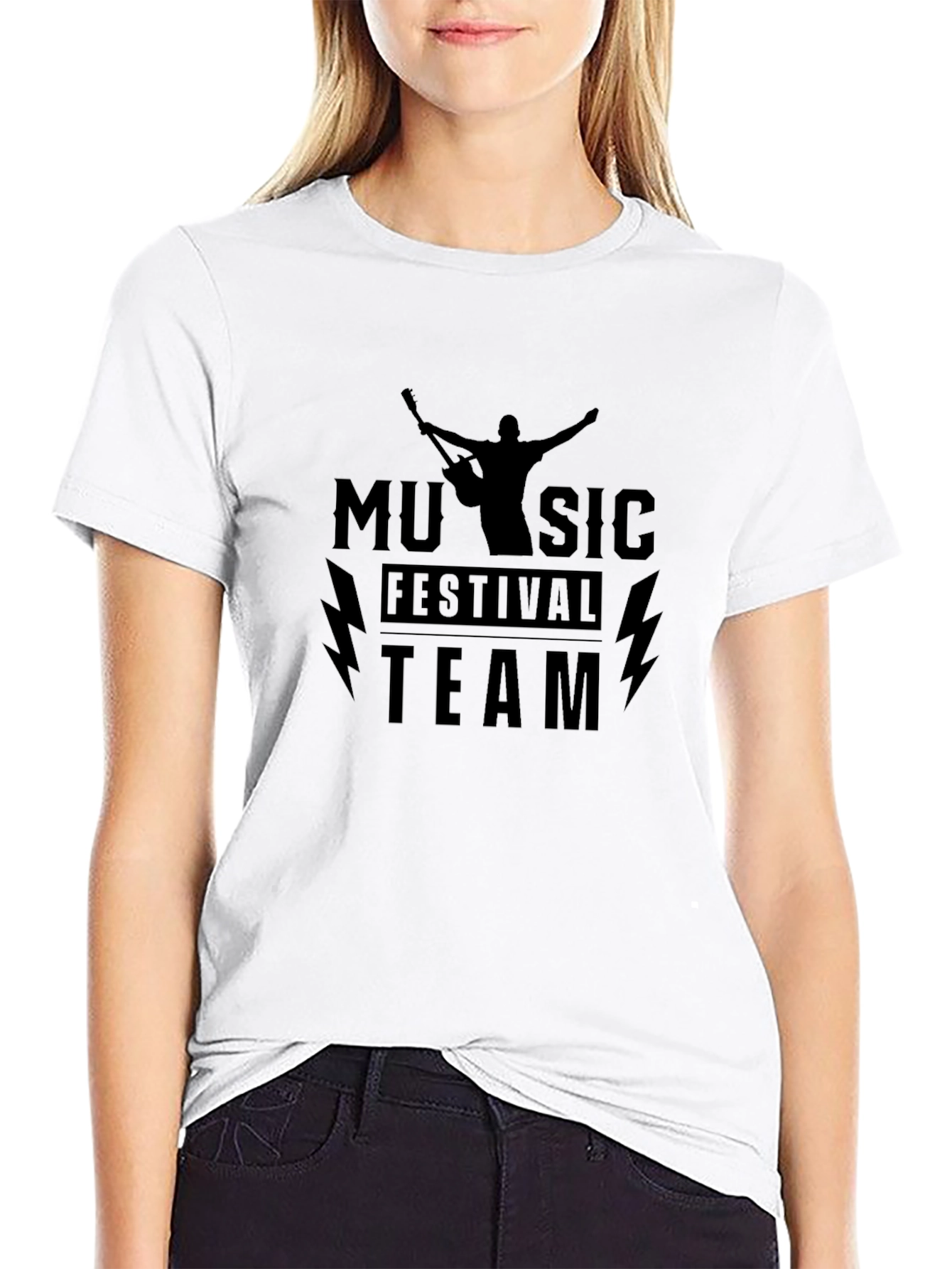 Music Festival Team Black T-Shirt