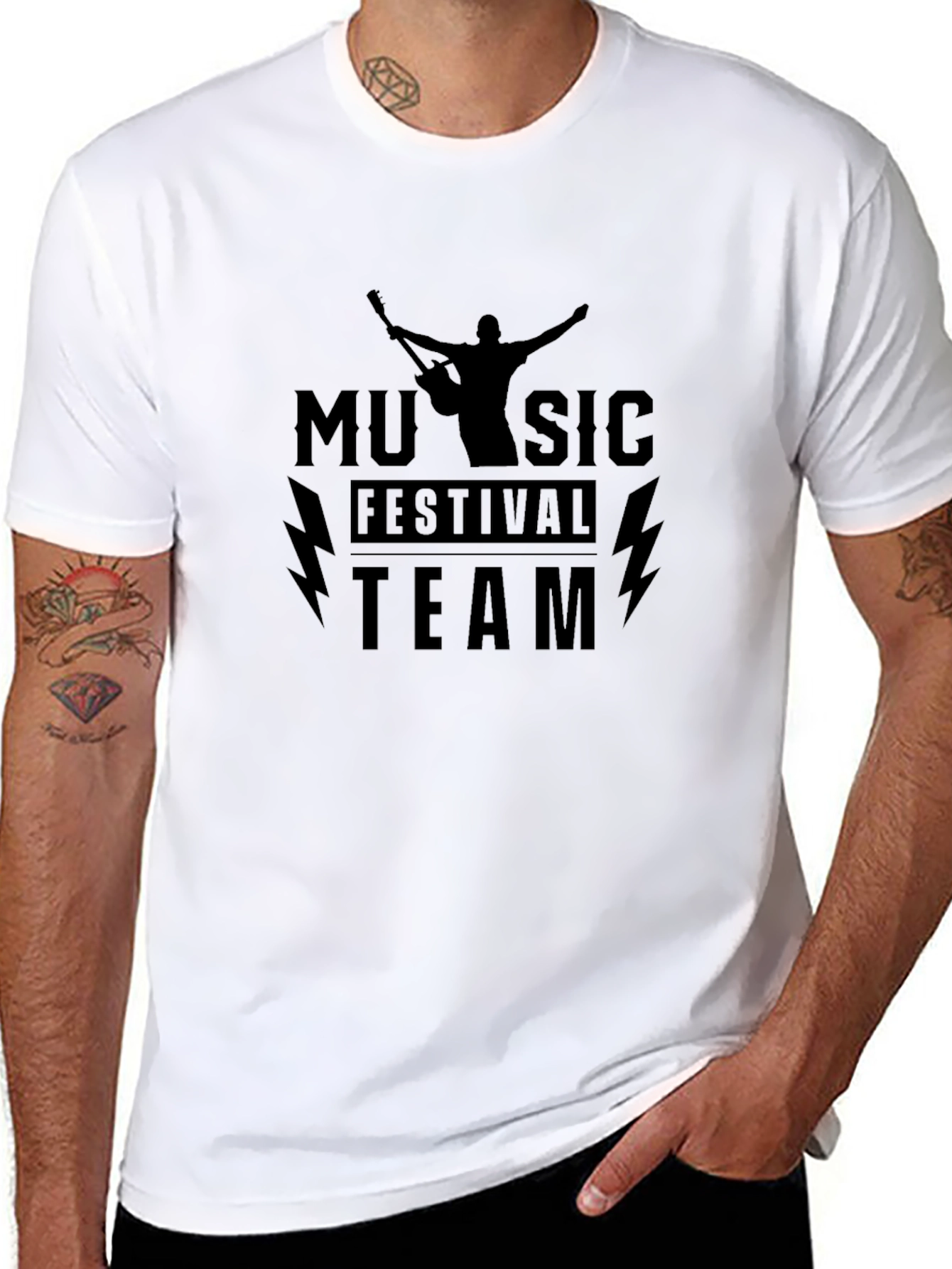 Music Festival Team Black T-Shirt