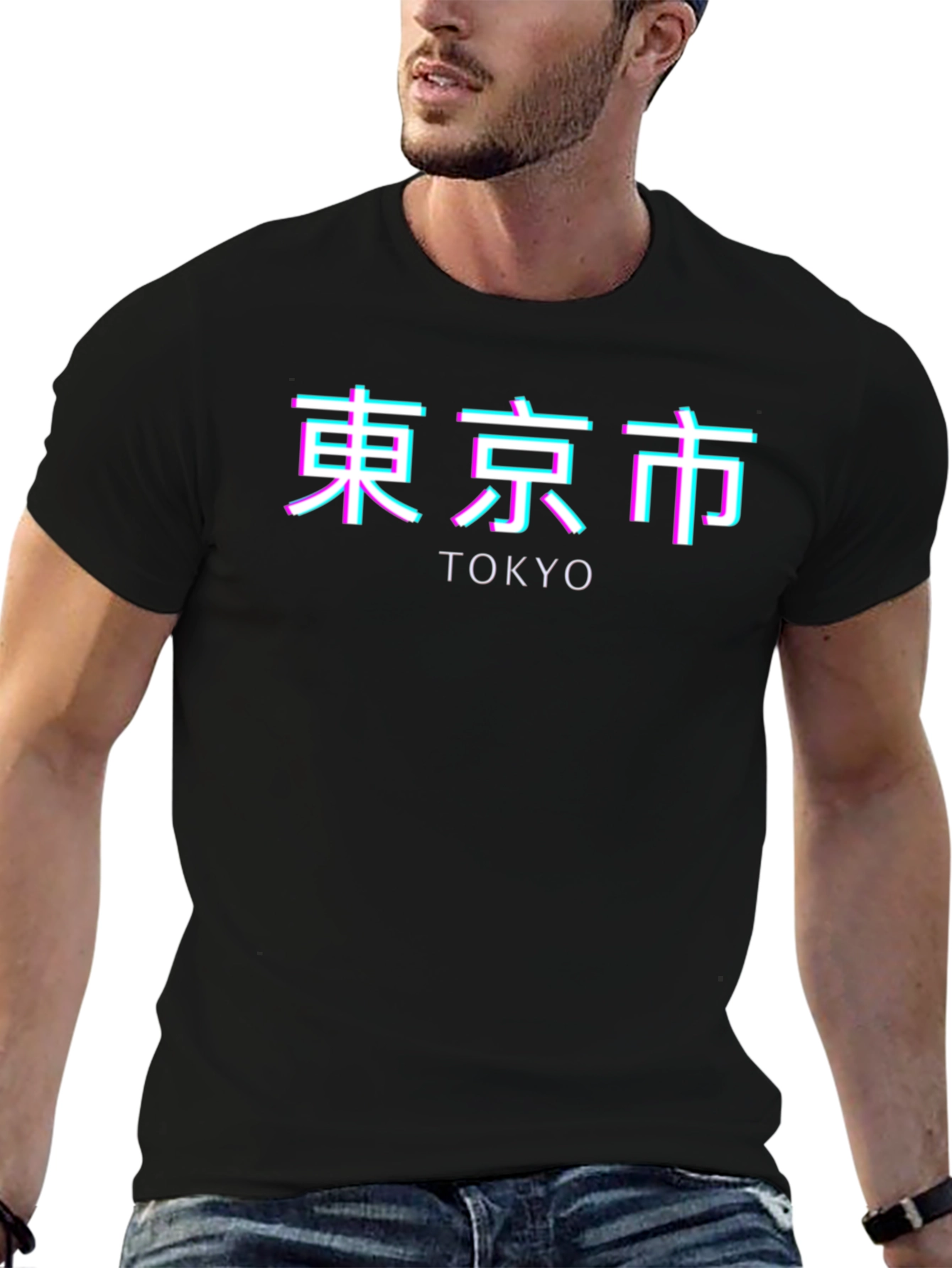 Tokyo Glitch Graphic T-Shirt - Modern Japan Style