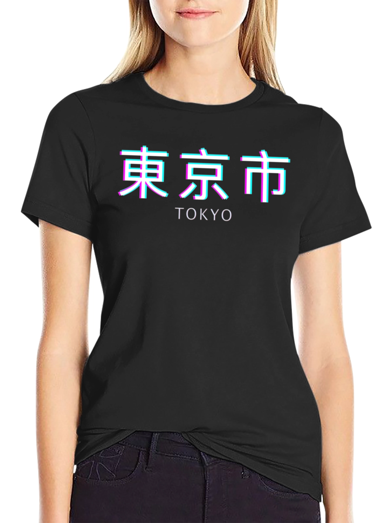 Tokyo Glitch Graphic T-Shirt - Modern Japan Style