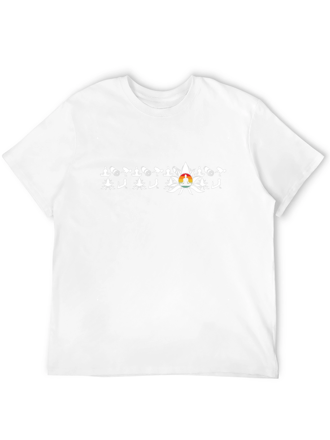 Yoga & Weed Black T-Shirt