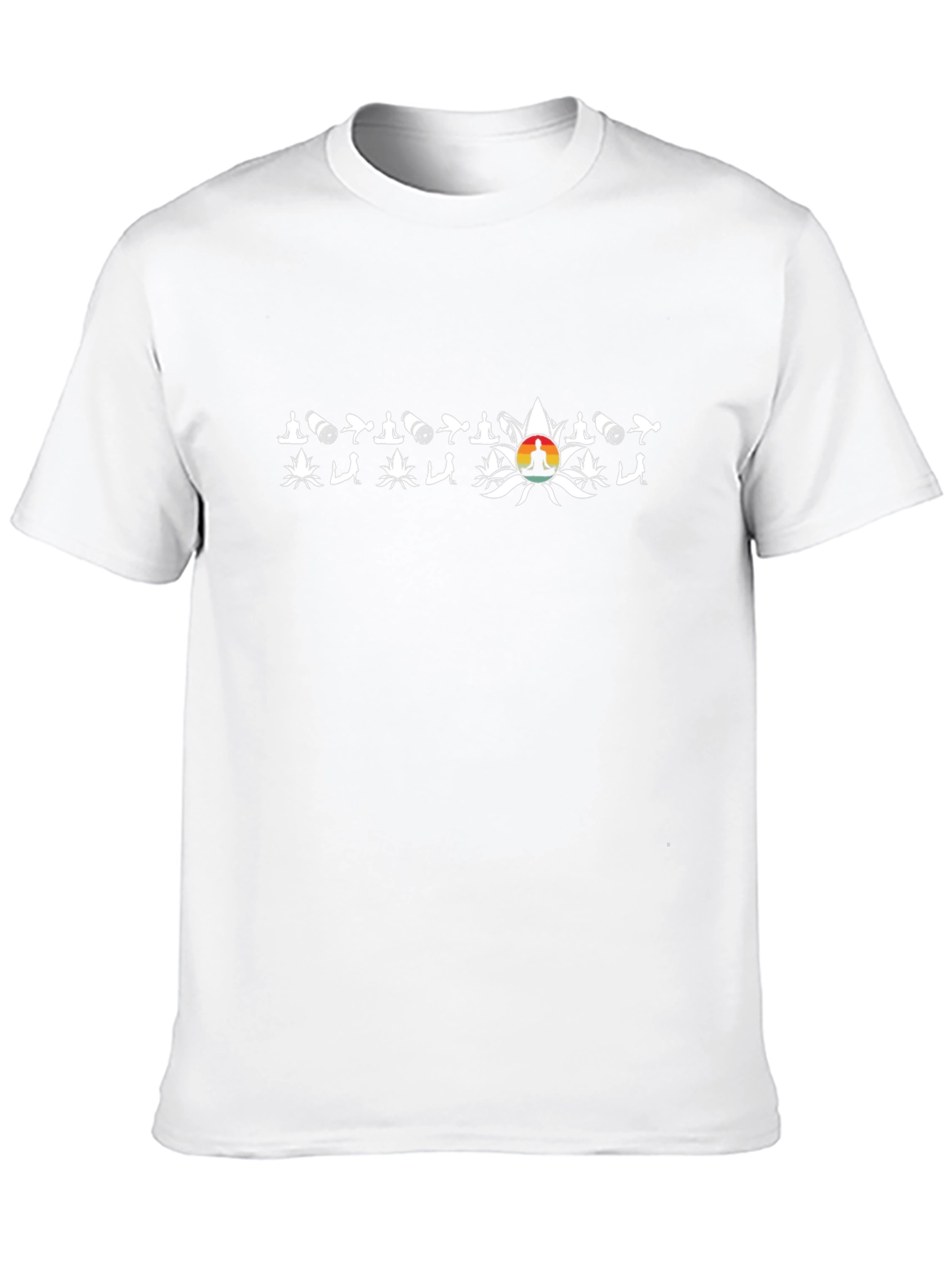 Yoga & Weed Black T-Shirt